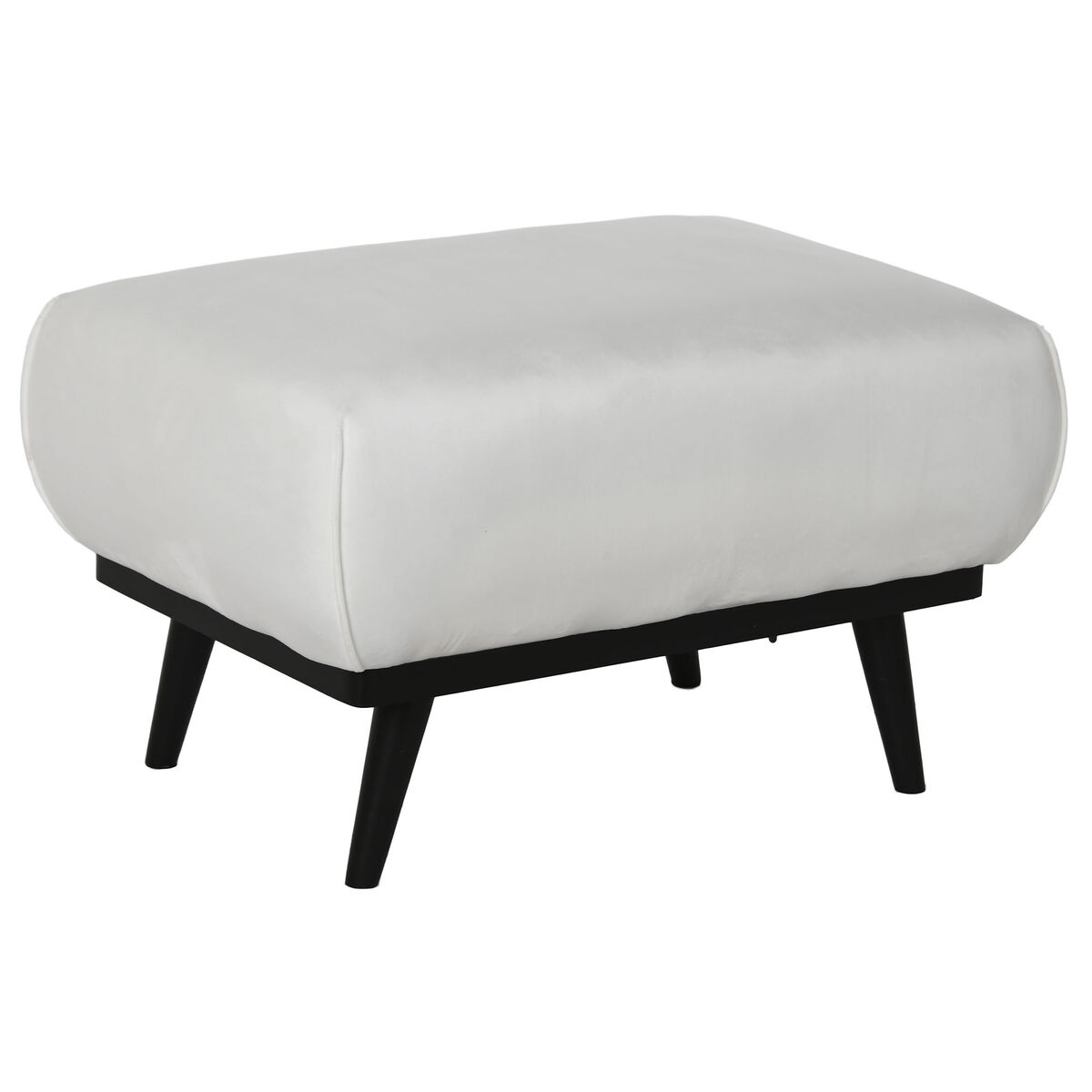 Sittpall DKD Home Decor Vit Svart 70 x 50 x 42 cm