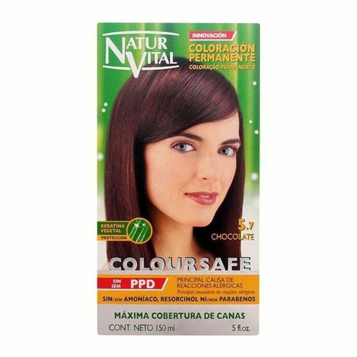Färg utan ammoniak Naturaleza y Vida Coloursafe Nº 5.7-Chocolate 150 ml
