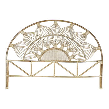 Sänggavel DKD Home Decor Brun Naturell 180 x 4 x 90 cm