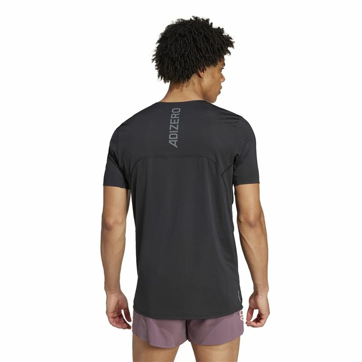 T-shirt med kortärm Herr Adidas Adizero Running Svart - 3