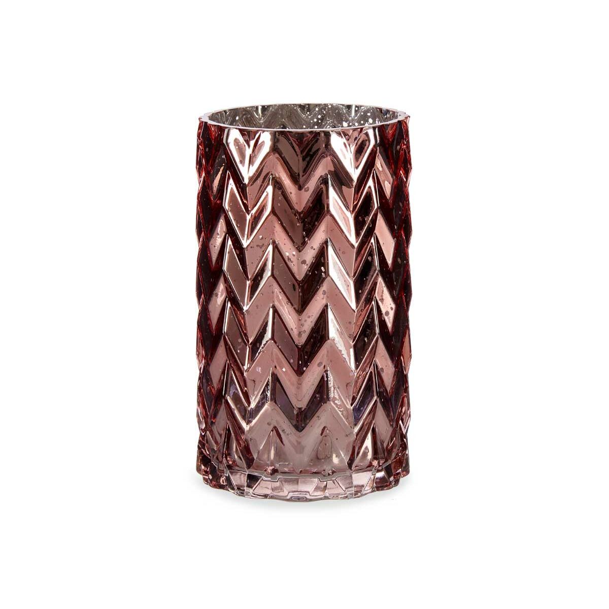 Vas Gift Decor Rosa Glas Ax Gravyr 11,3 x 19,5 x 11,3 cm (6 antal) - 5