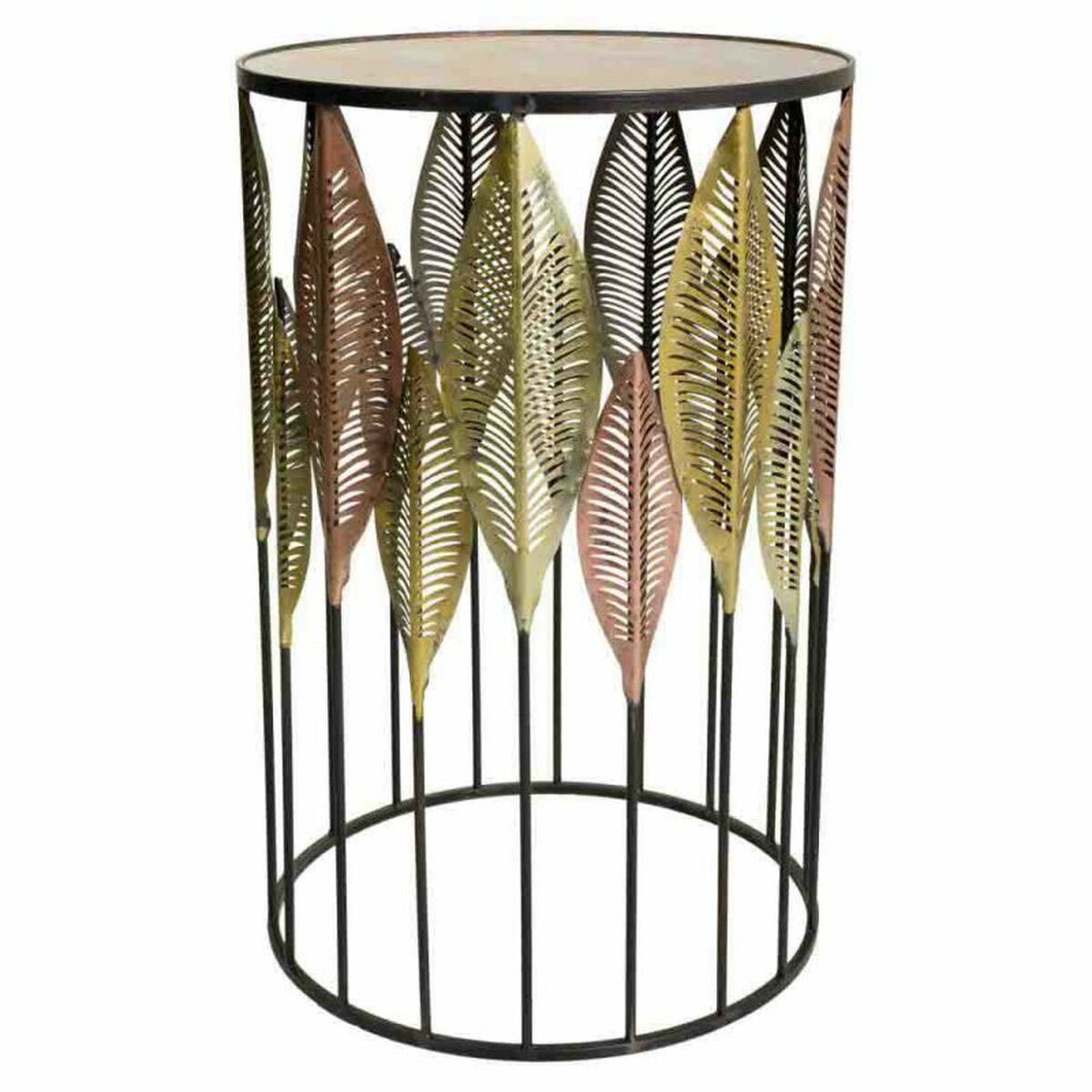 2-bordsset Alexandra House Living Gyllene Järn 47 x 72 x 47 cm - 3
