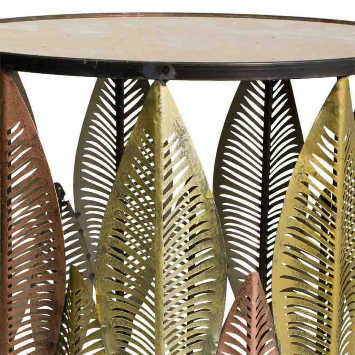 2-bordsset Alexandra House Living Gyllene Järn 47 x 72 x 47 cm - 5