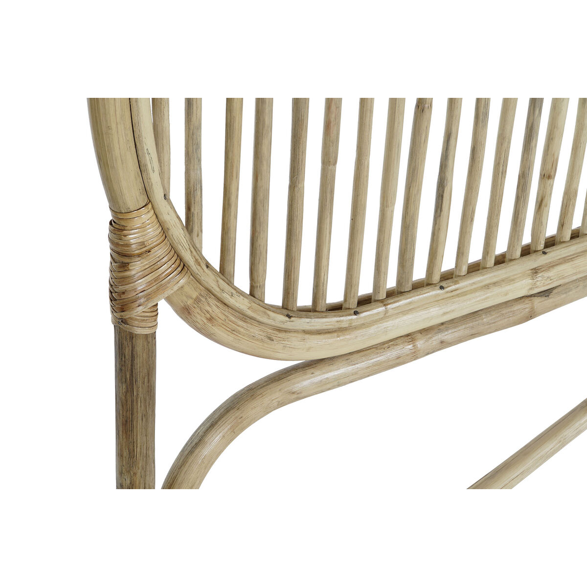 Sänggavel DKD Home Decor Brun Naturell 180 x 4 x 90 cm - 2
