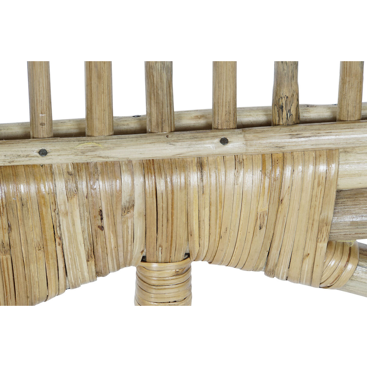 Sänggavel DKD Home Decor Brun Naturell 180 x 4 x 90 cm - 3