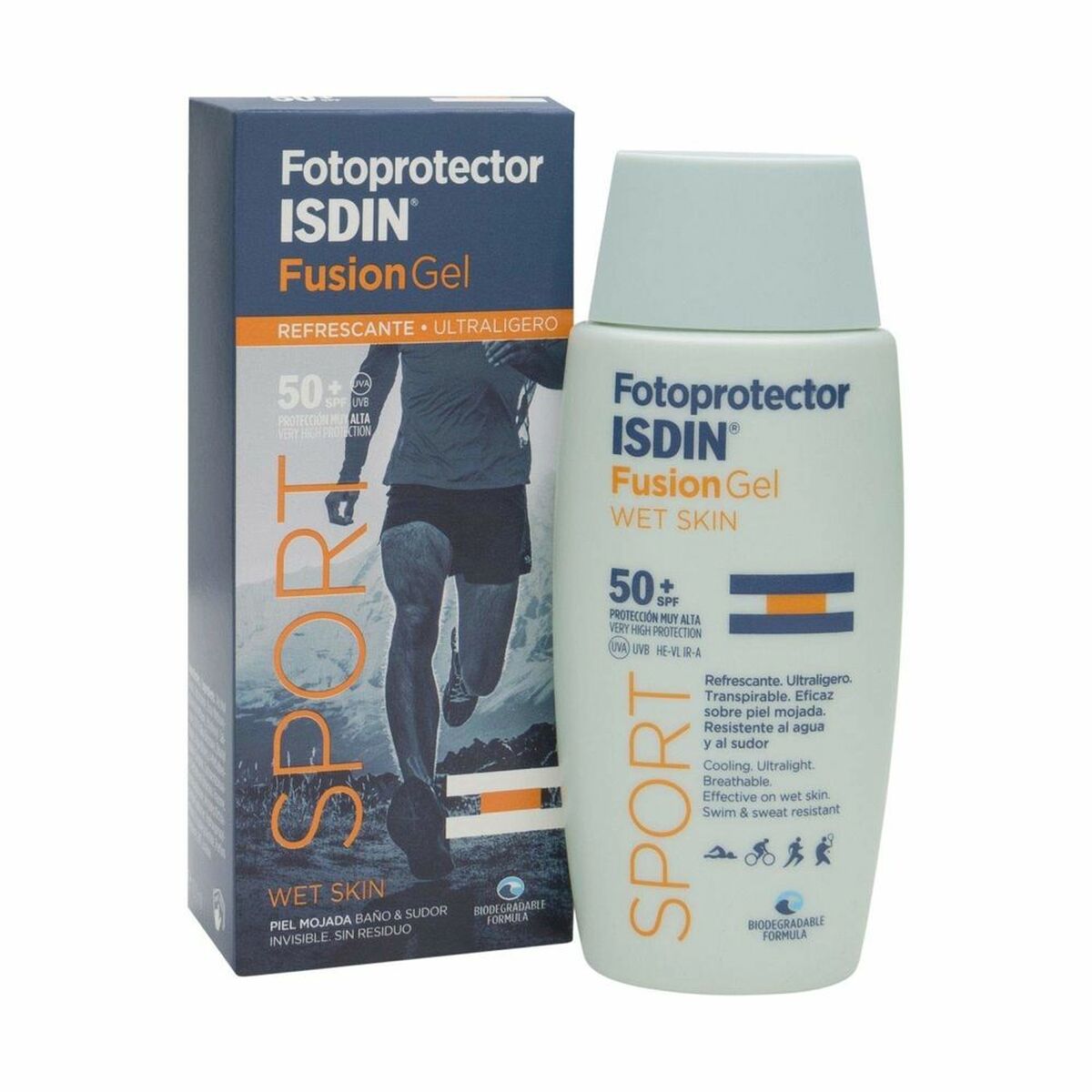 Solskyddsgel Isdin Fusion Gel Sport SPF 50+ 100 ml