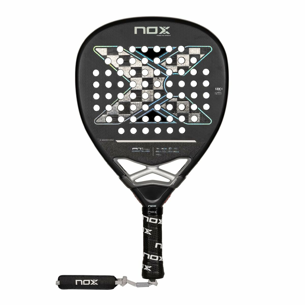 Padelracket Nox AT10 Luxury Attack 18K Alum 2024 Agustin Tapia