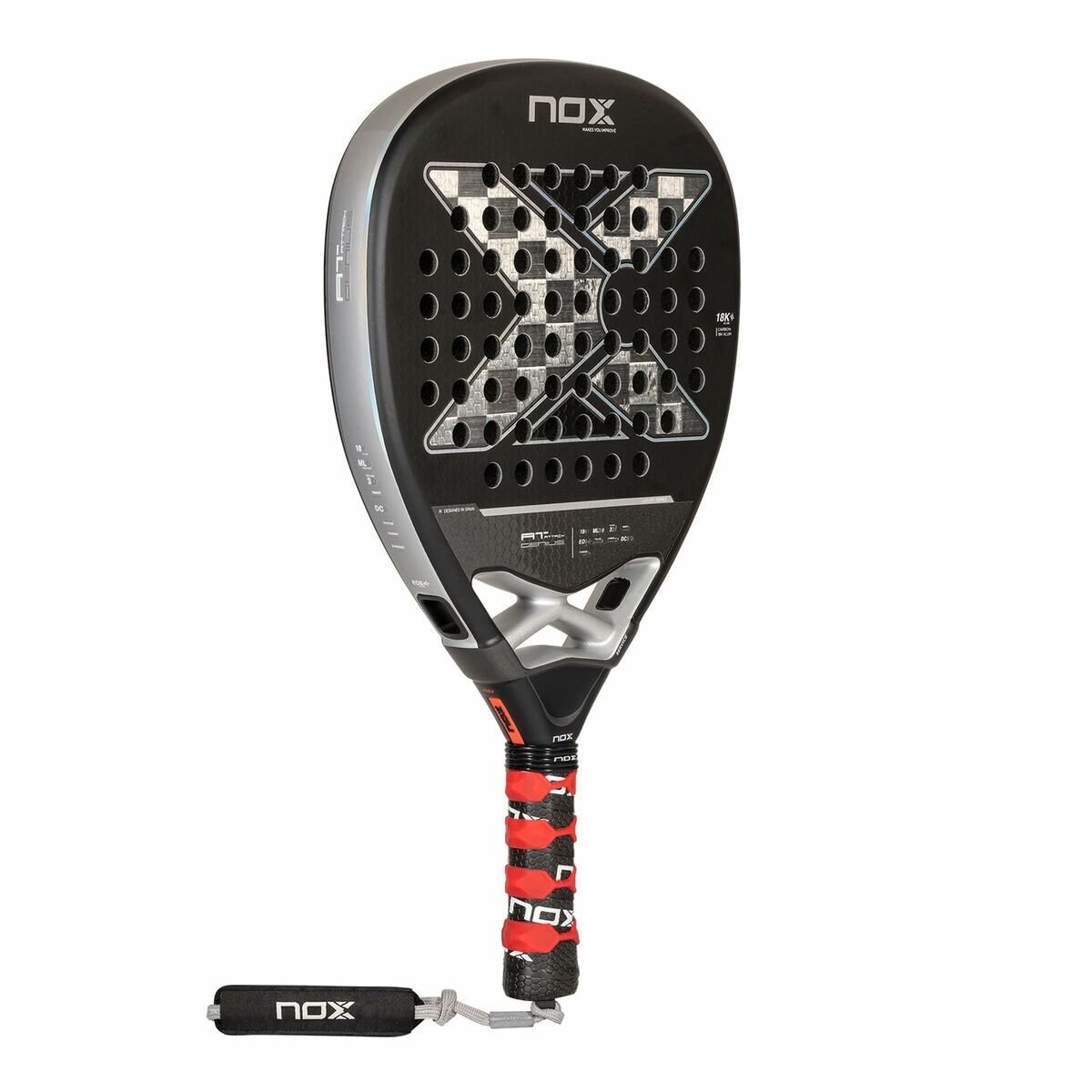 Padelracket Nox AT10 Luxury Attack 18K Alum 2024 Agustin Tapia - 3