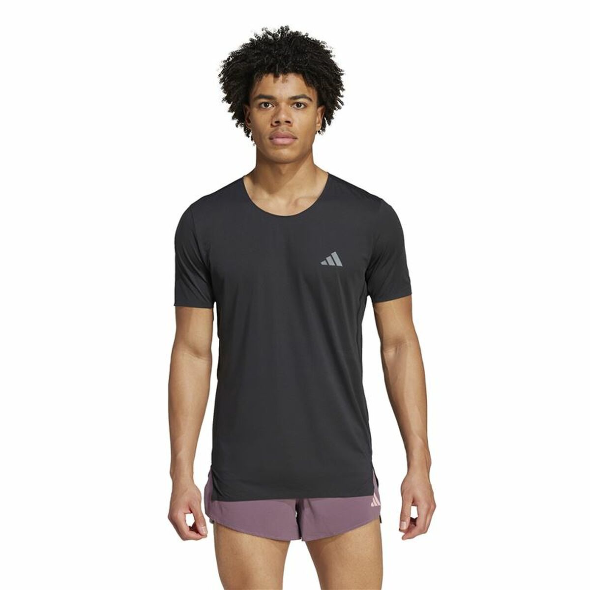 T-shirt med kortärm Herr Adidas Adizero Running Svart - 2