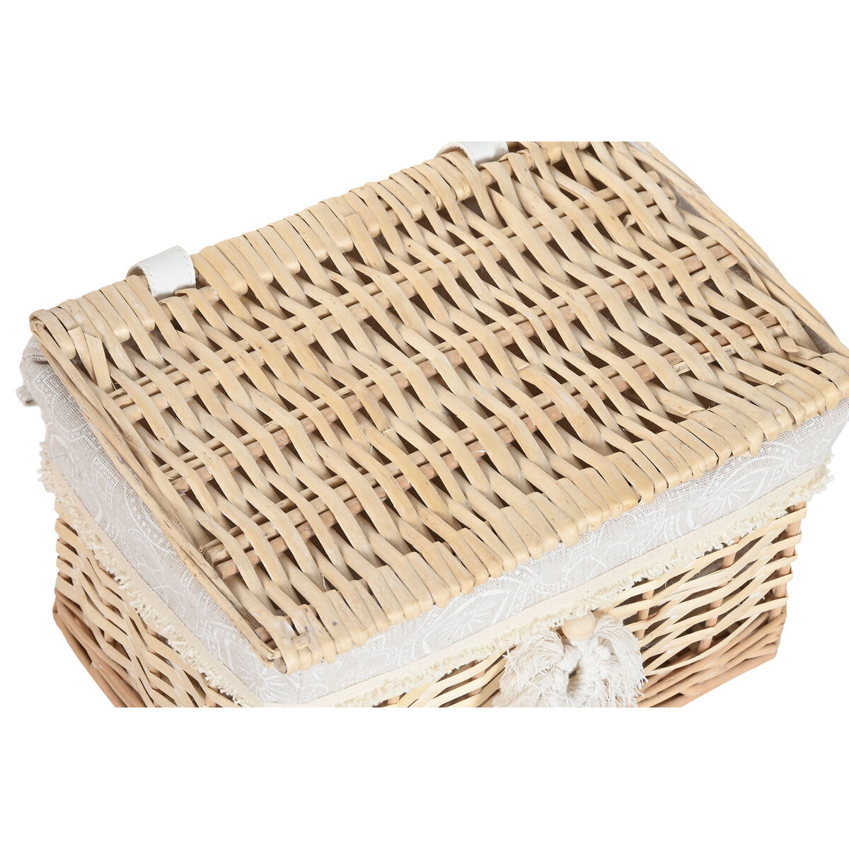 Dekorationslåda Home ESPRIT Naturell vide Boho (2 Delar) - 3