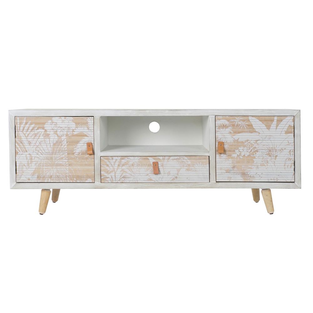 TV-möbler DKD Home Decor Vit Trä Bambu (140 x 40 x 51 cm) - 3