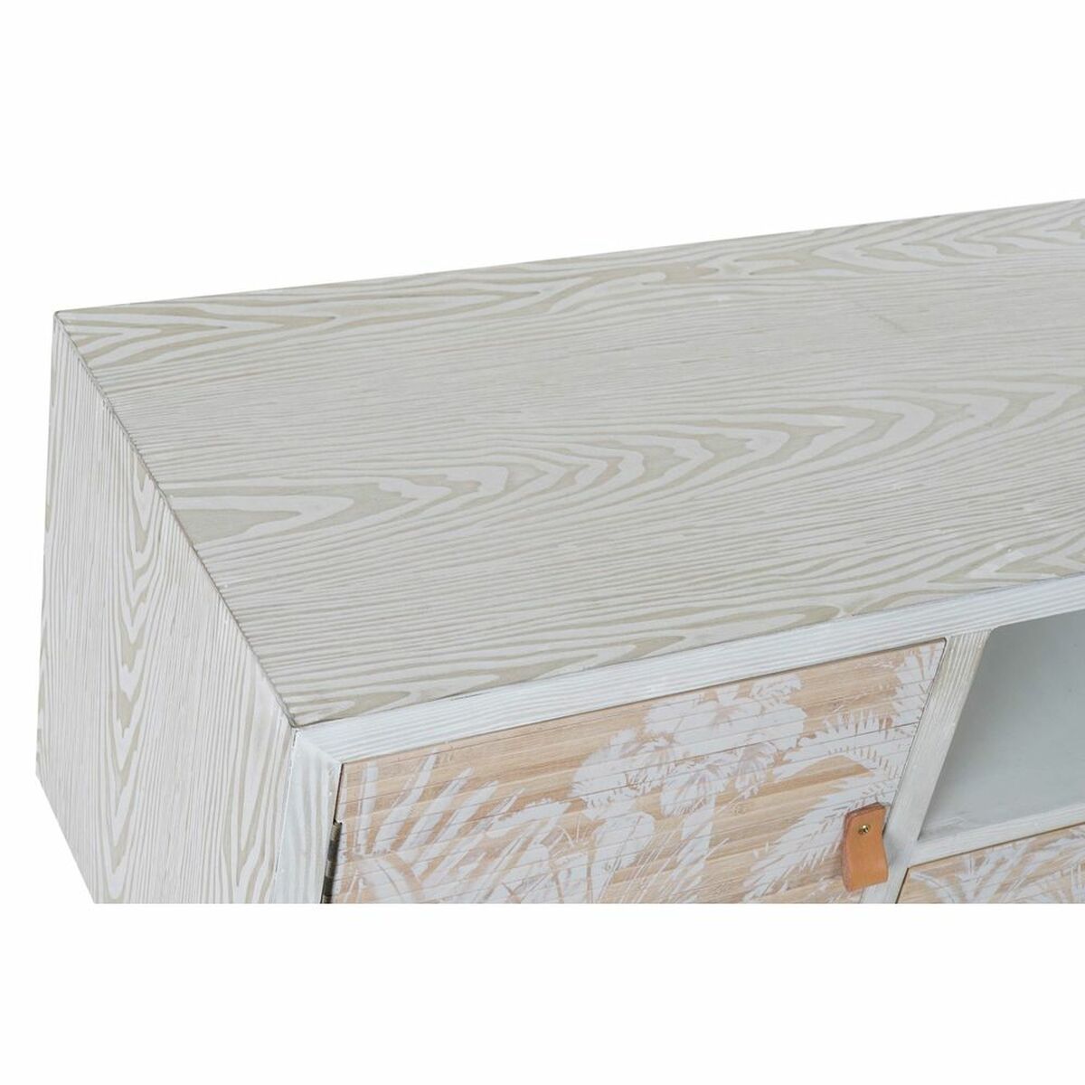 TV-möbler DKD Home Decor Vit Trä Bambu (140 x 40 x 51 cm) - 6