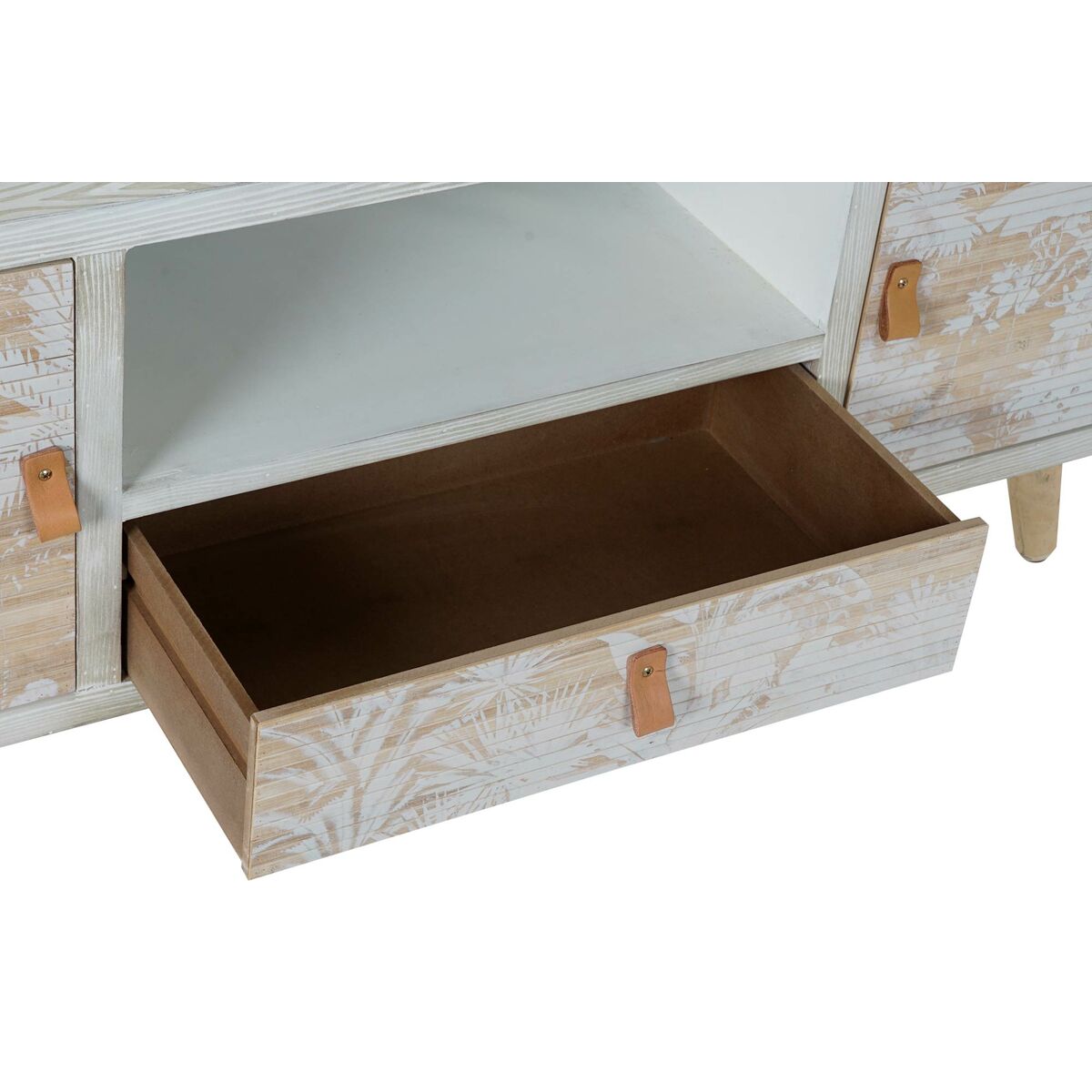 TV-möbler DKD Home Decor Vit Trä Bambu (140 x 40 x 51 cm) - 15