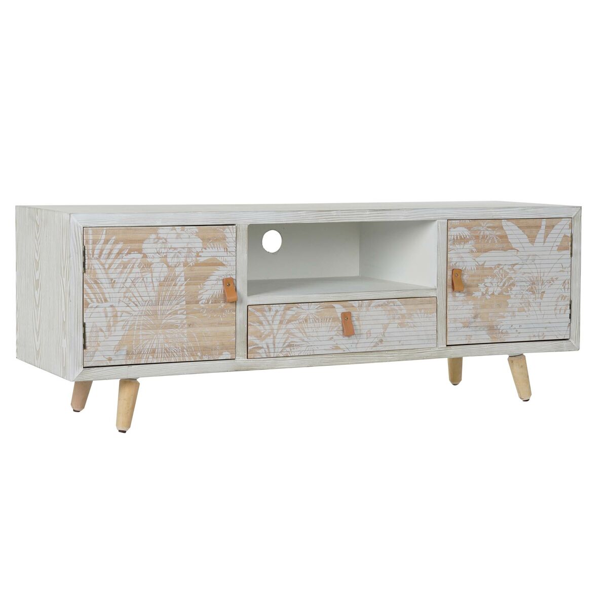 TV-möbler DKD Home Decor Vit Trä Bambu (140 x 40 x 51 cm) - 13