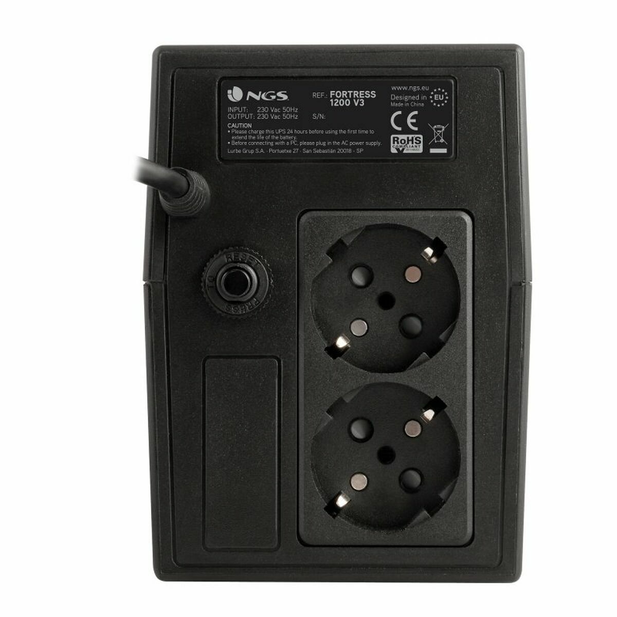 System för Avbrottsfri Strömförsörjning Interaktiv (UPS) NGS FORTRESS 1200 V3 800 VA - 3