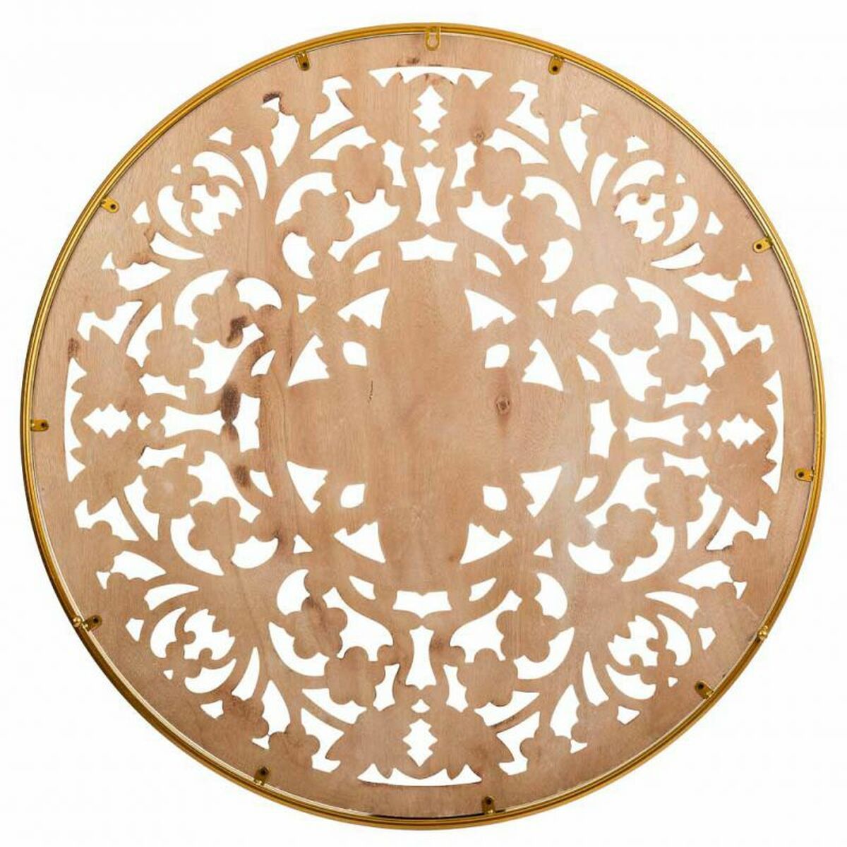 Väggdekoration Alexandra House Living Vit Metall Trä MDF 3 x 87 x 87 cm - 4