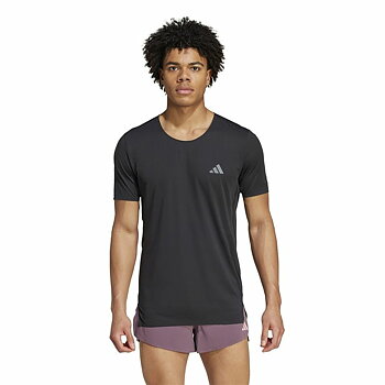 T-shirt med kortärm Herr Adidas Adizero Running Svart