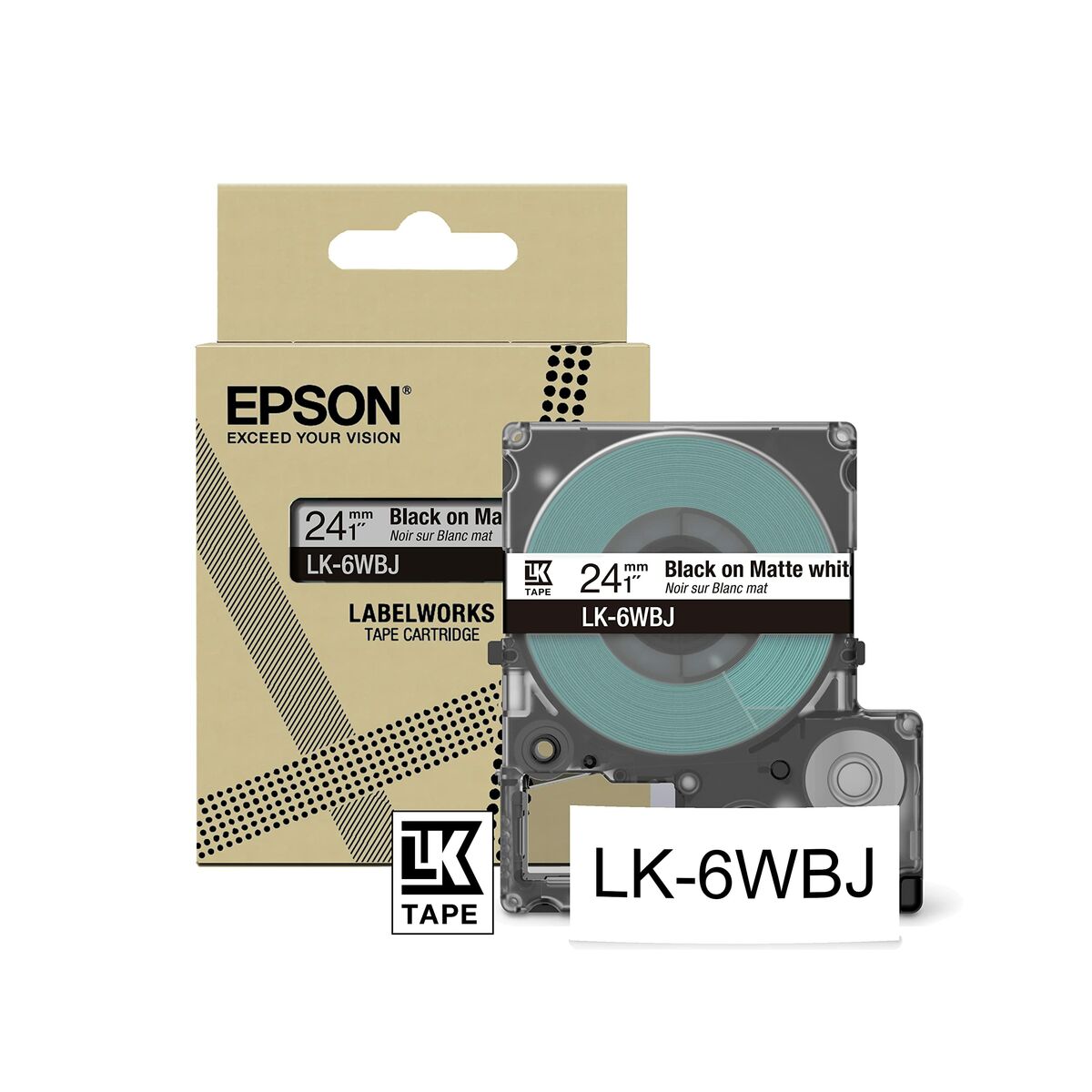 Original Bläckpatron Epson LK-6WBJ Svart
