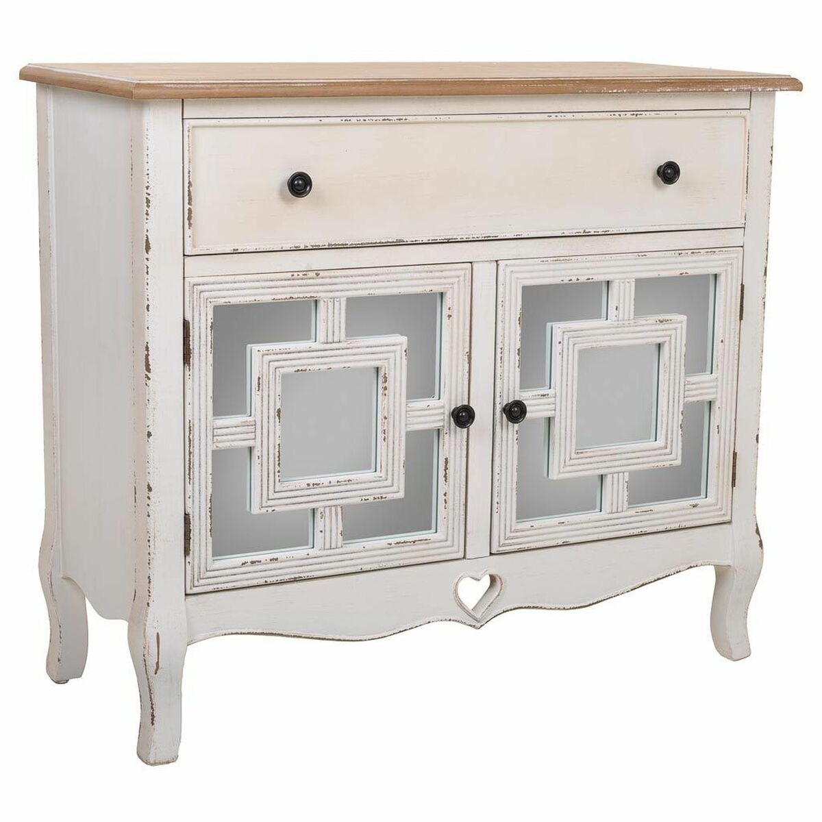 Mottagare Alexandra House Living Vit 36 x 72 x 83 cm