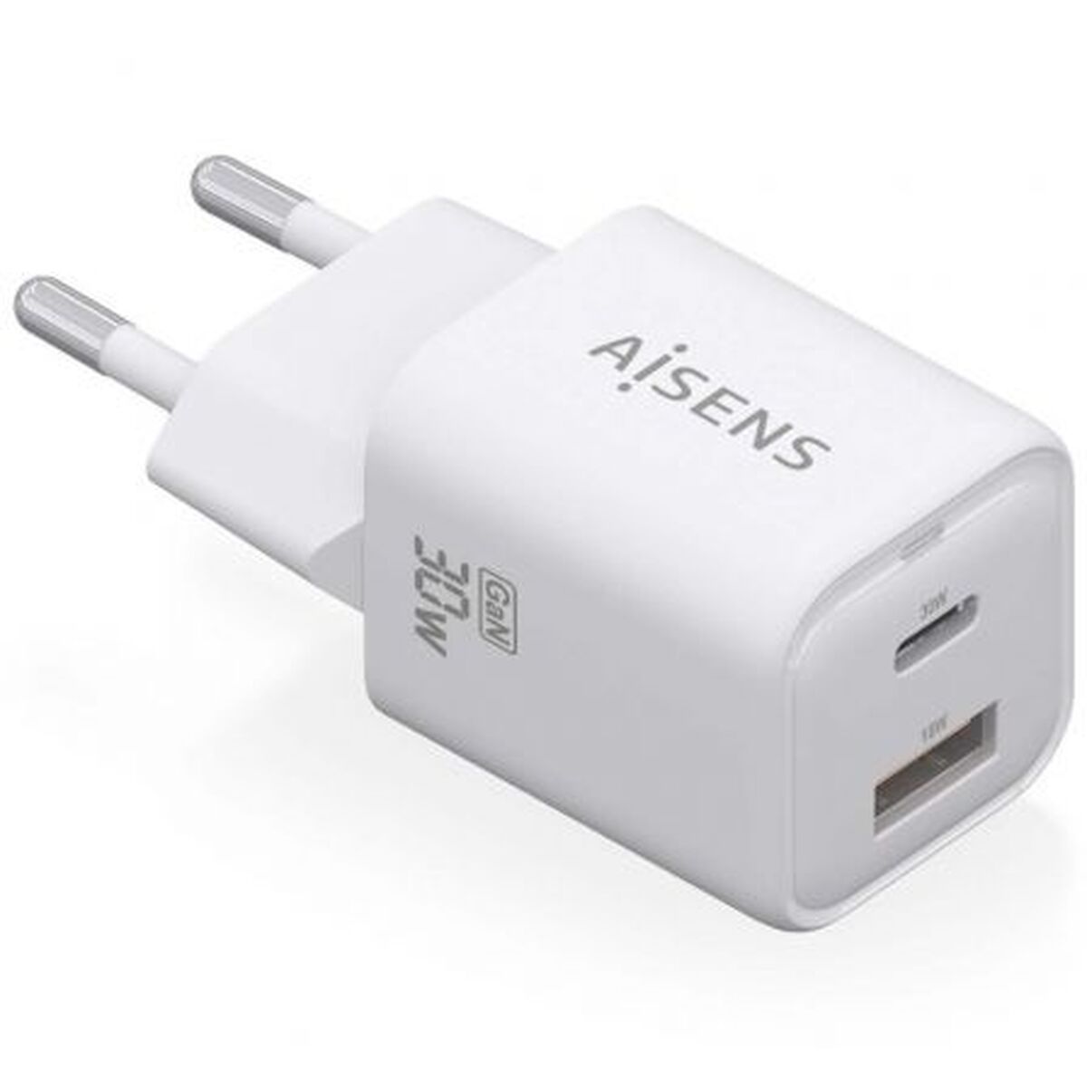 Väggladdare Aisens ASCH-30W2P020-W Vit Multicolour 33 W (1 antal)