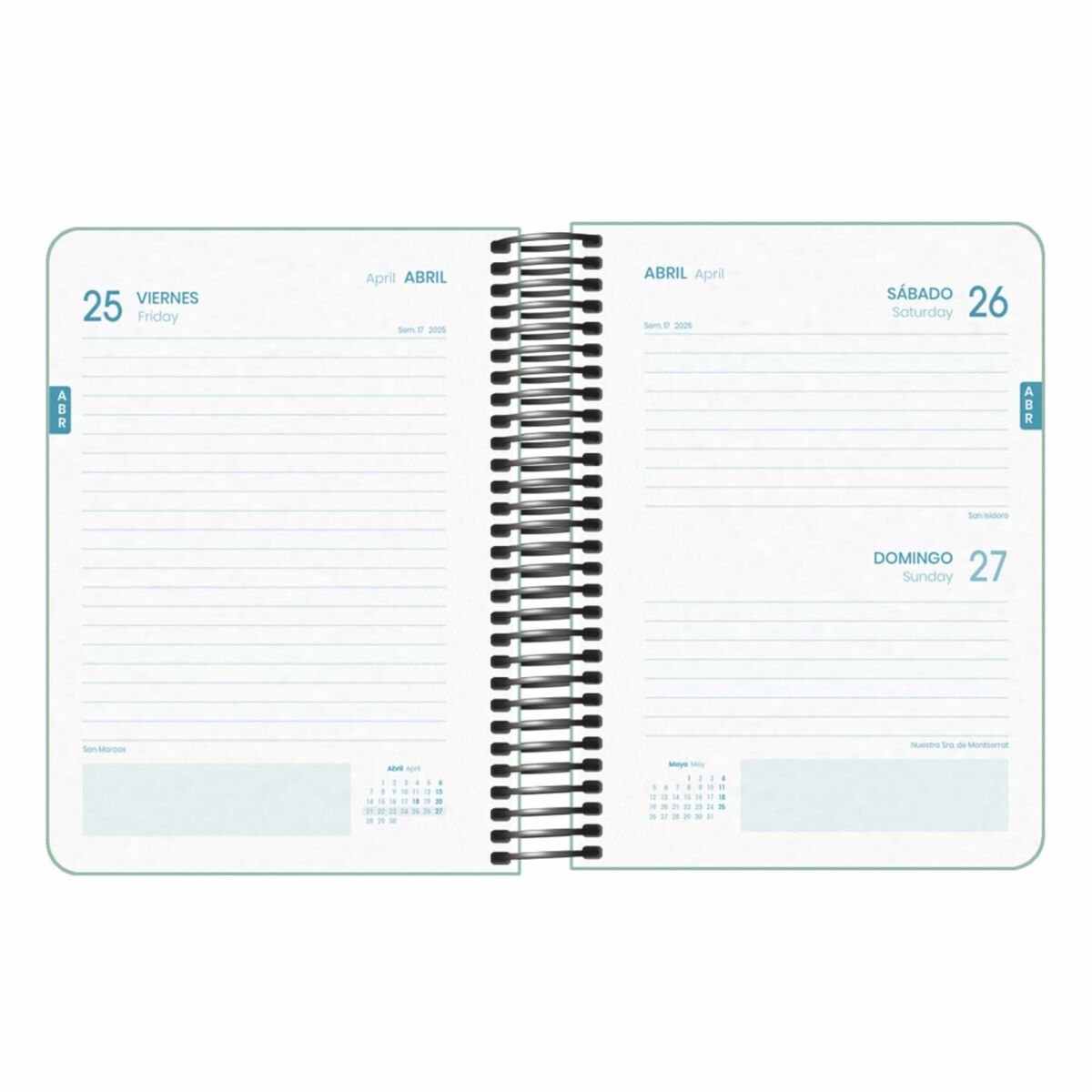 Dagbok DOHE MEMORY BASIC Grön A6 12 x 17 cm 2024-2025 - 2