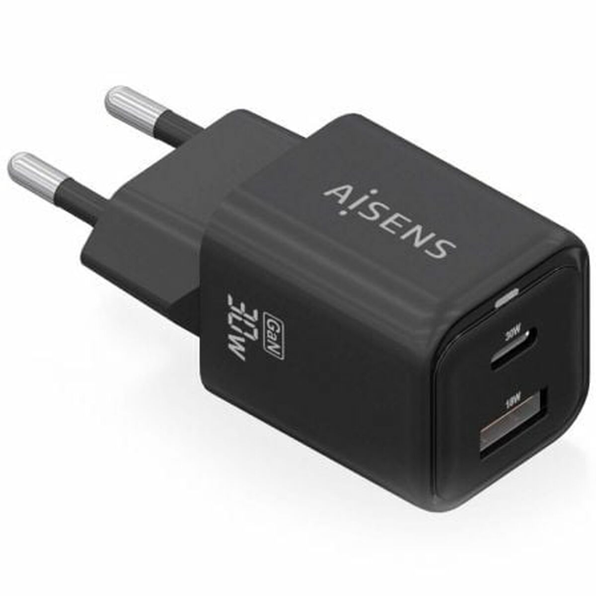 Väggladdare Aisens ASCH-30W2P021-BK Svart Multicolour 33 W (1 antal)