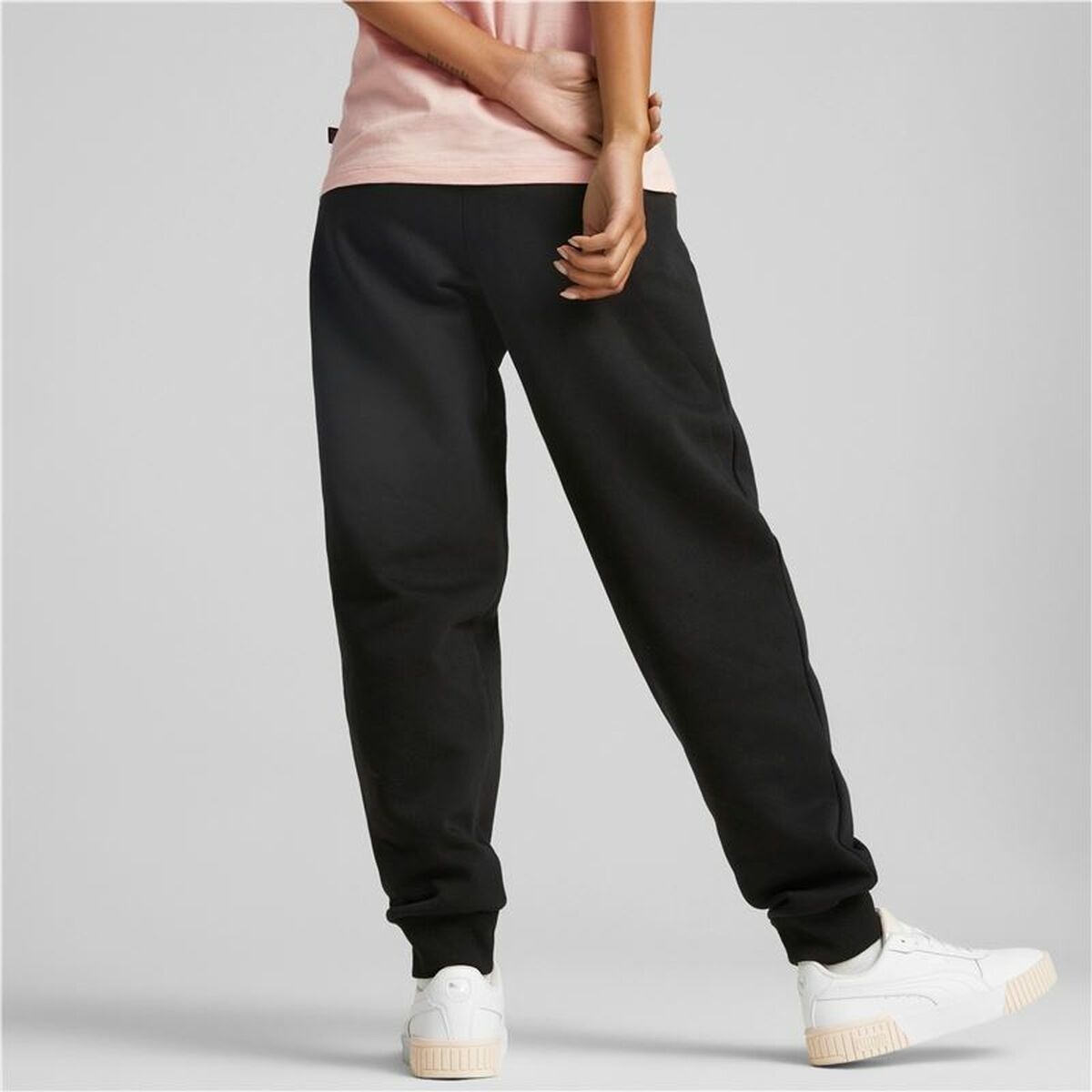 Nederdel träningsoverall för vuxna Puma ESS+ Embroidery High-Waist Kvinna Svart - 4