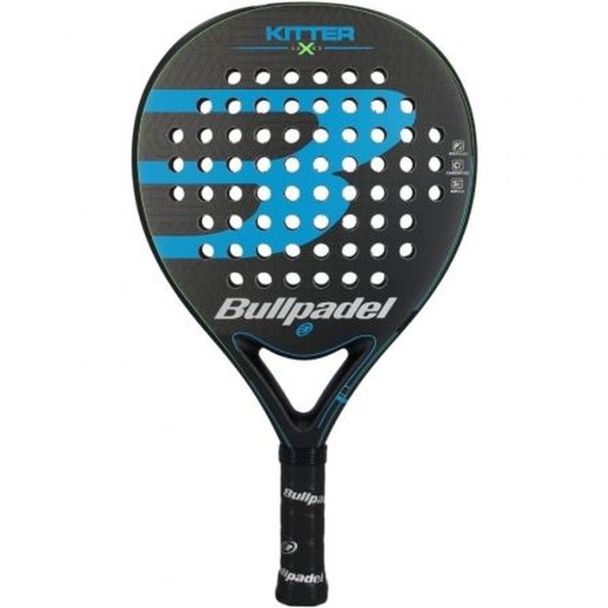 Padelracket Bullpadel KITTER X BLUE Blå Glasfiber