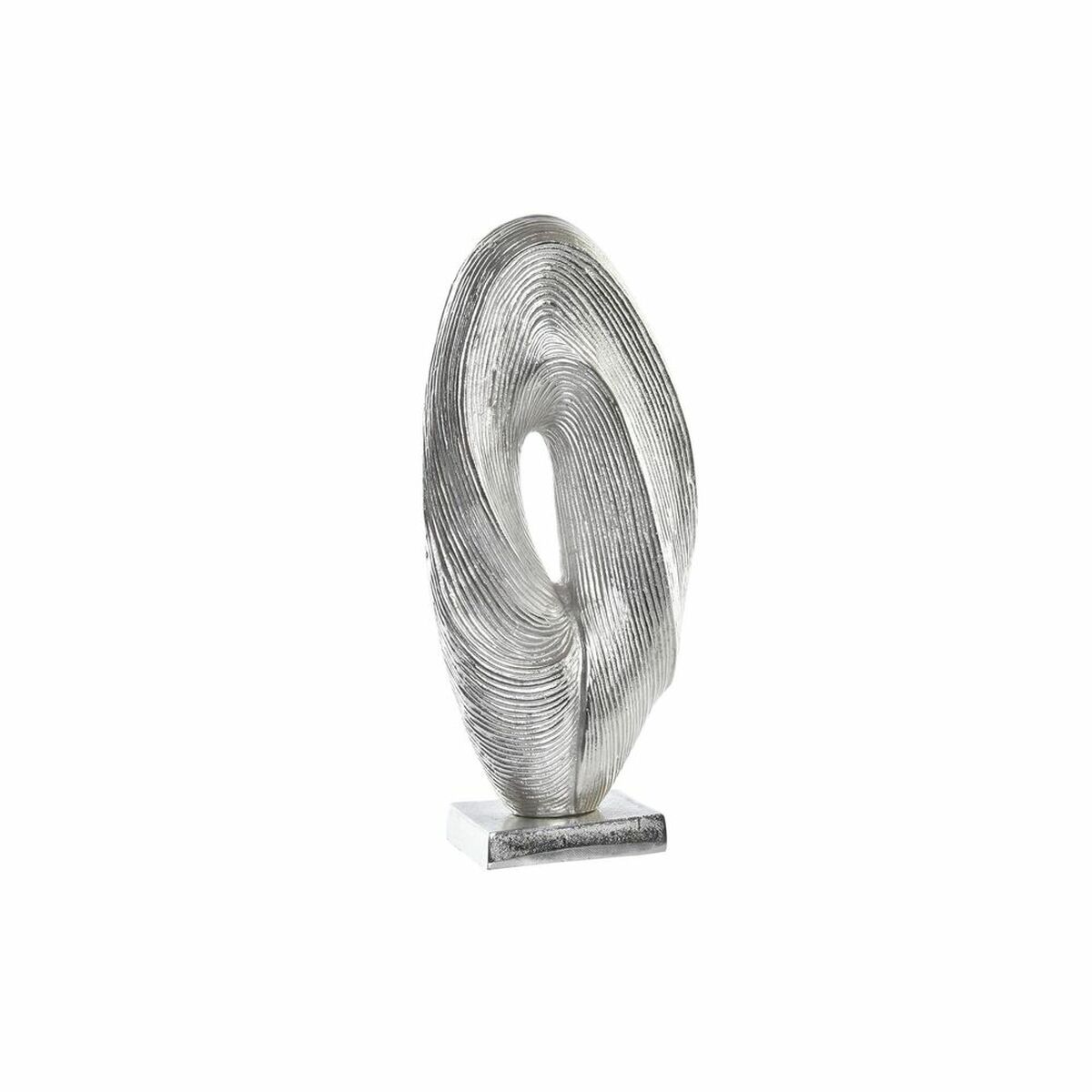 Prydnadsfigur DKD Home Decor 20 x 9 x 44 cm Abstrakt Silvrig Modern - 4