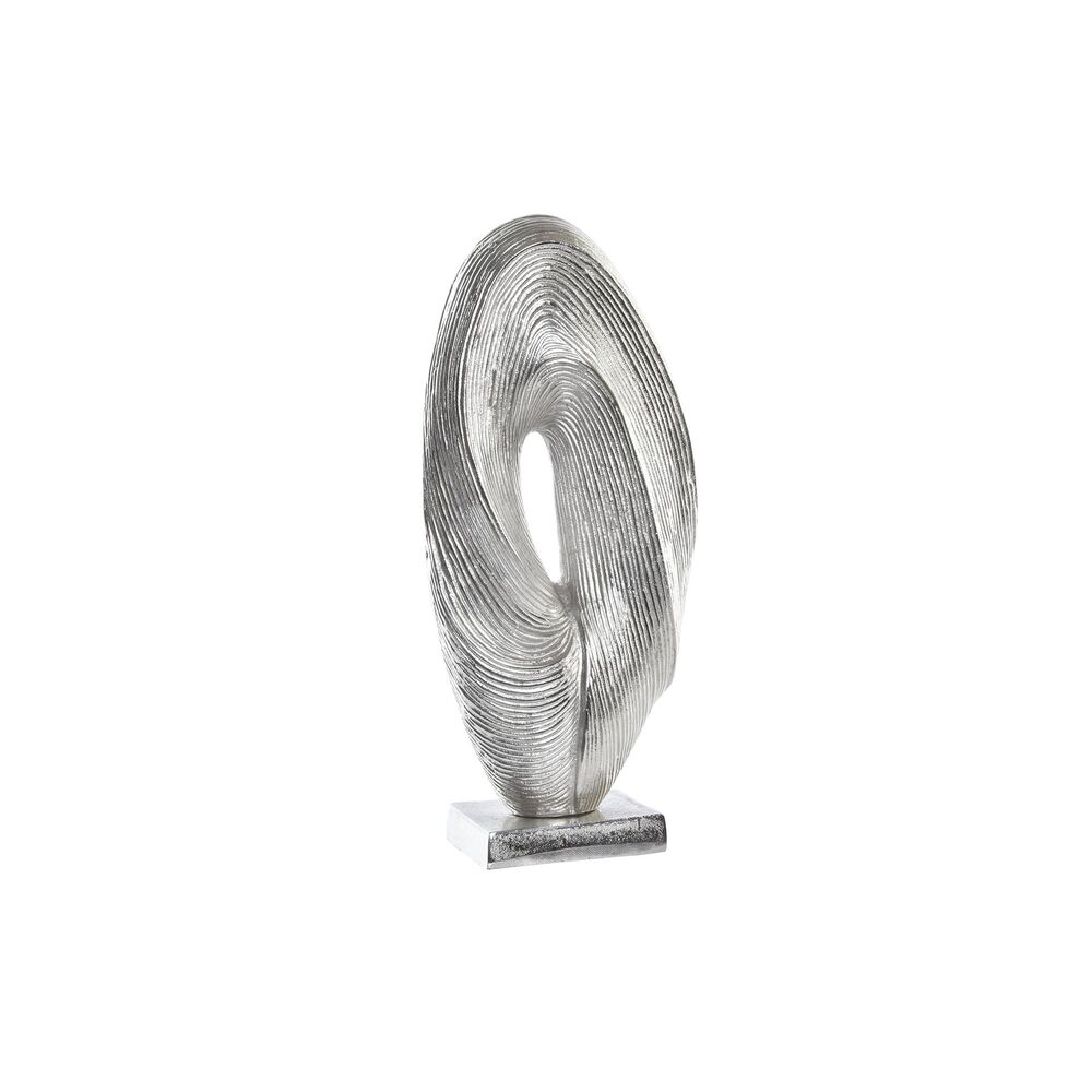 Prydnadsfigur DKD Home Decor 20 x 9 x 44 cm Abstrakt Silvrig Modern