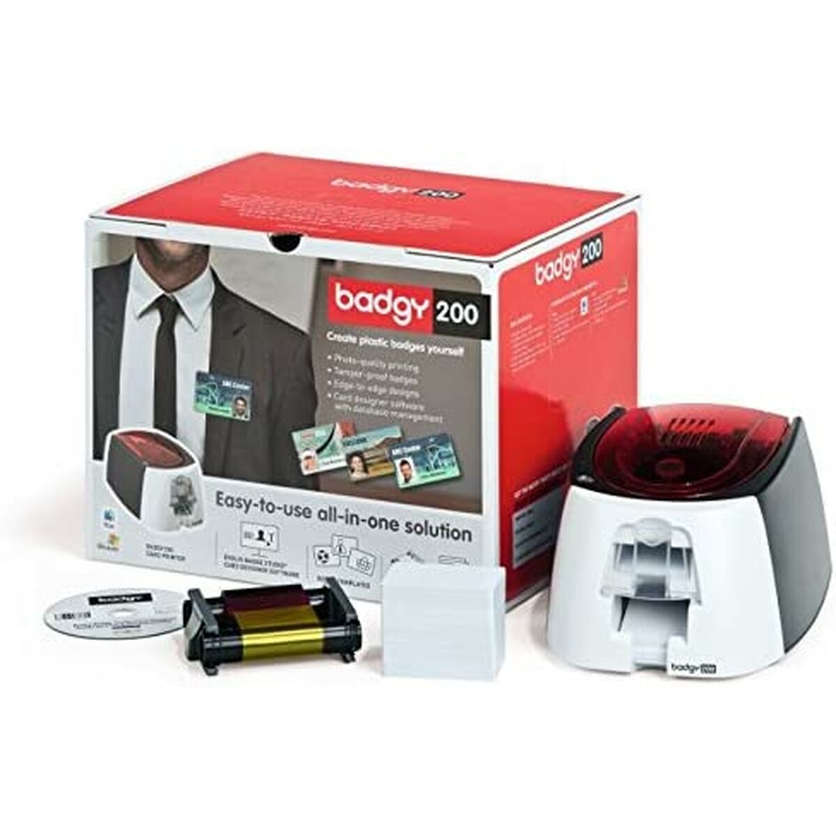 Termisk Skrivare Evolis 15B22U0000RS Röd - 2