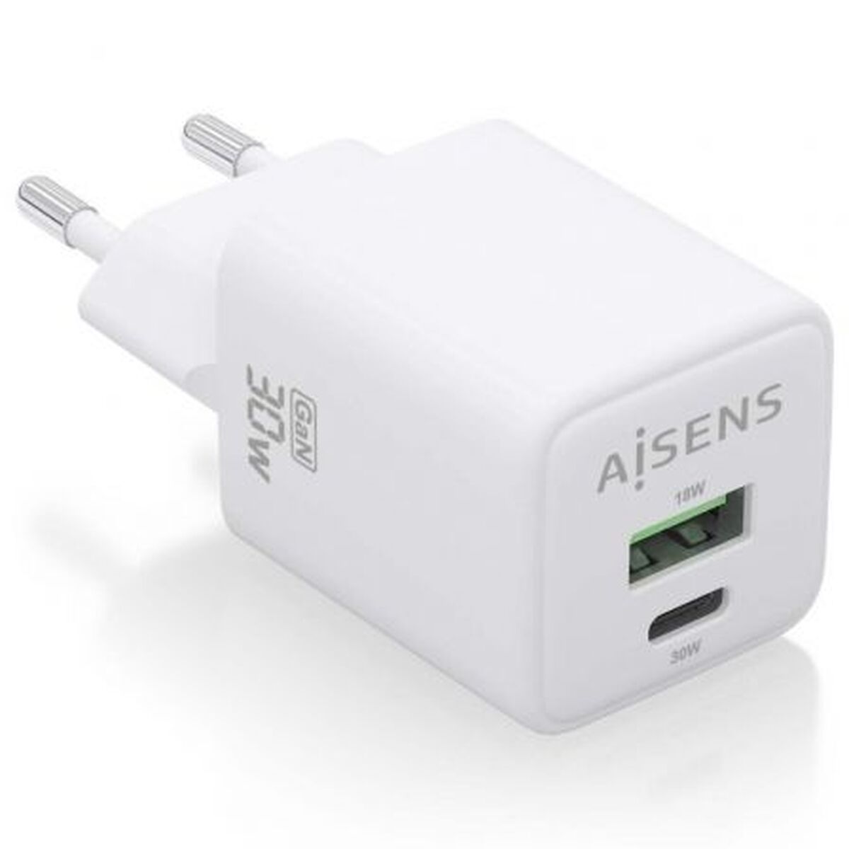 Väggladdare Aisens ASCH-30W2P037-W Vit Multicolour 33 W (1 antal)