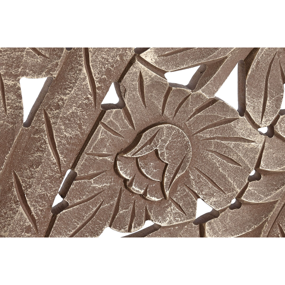 Sänggavel Home ESPRIT Gyllene Naturell Trä MDF 180 x 3,5 x 180 cm - 3