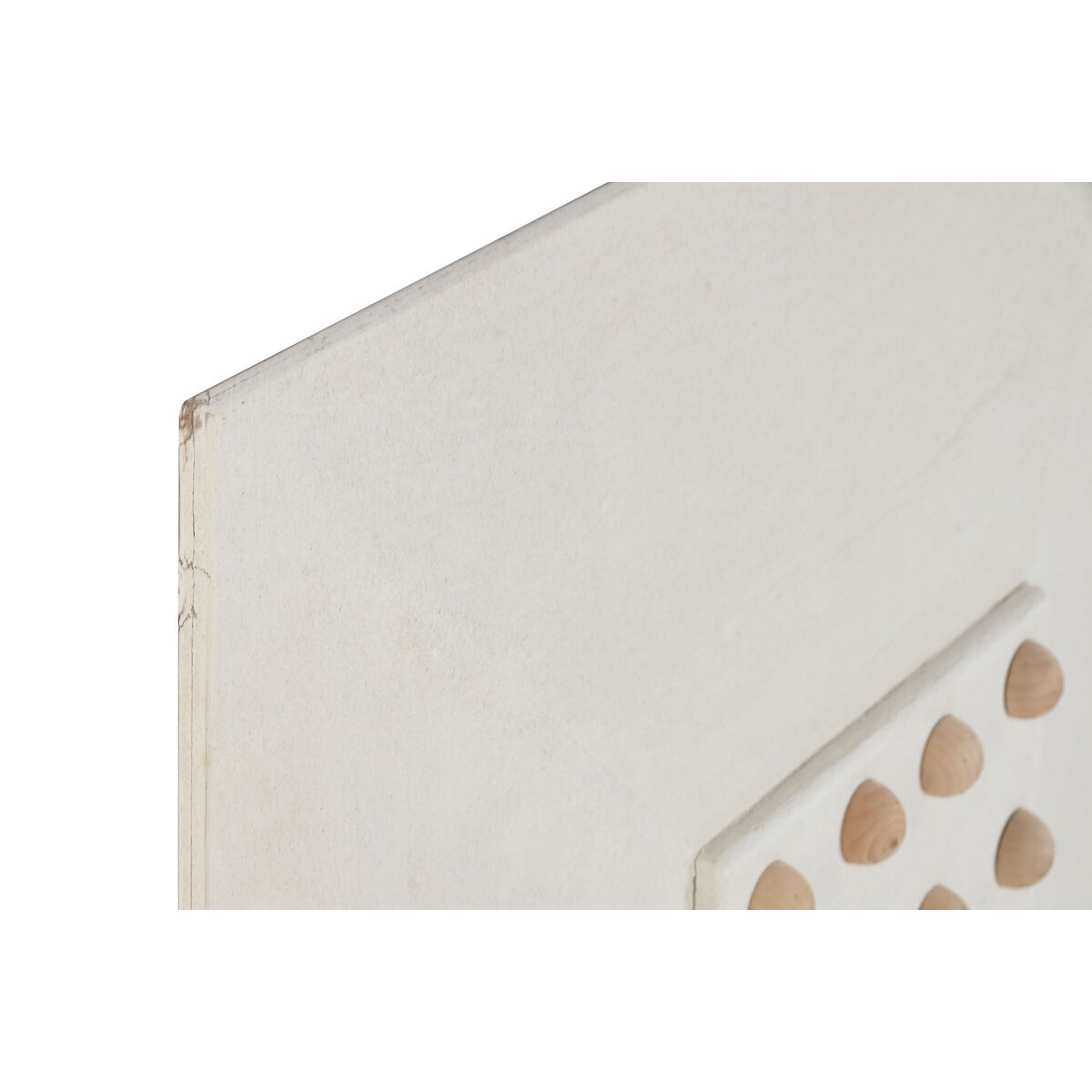 Väggdekoration Home ESPRIT Vit Naturell Scandi Små bollar 80 x 6 x 80 cm - 2