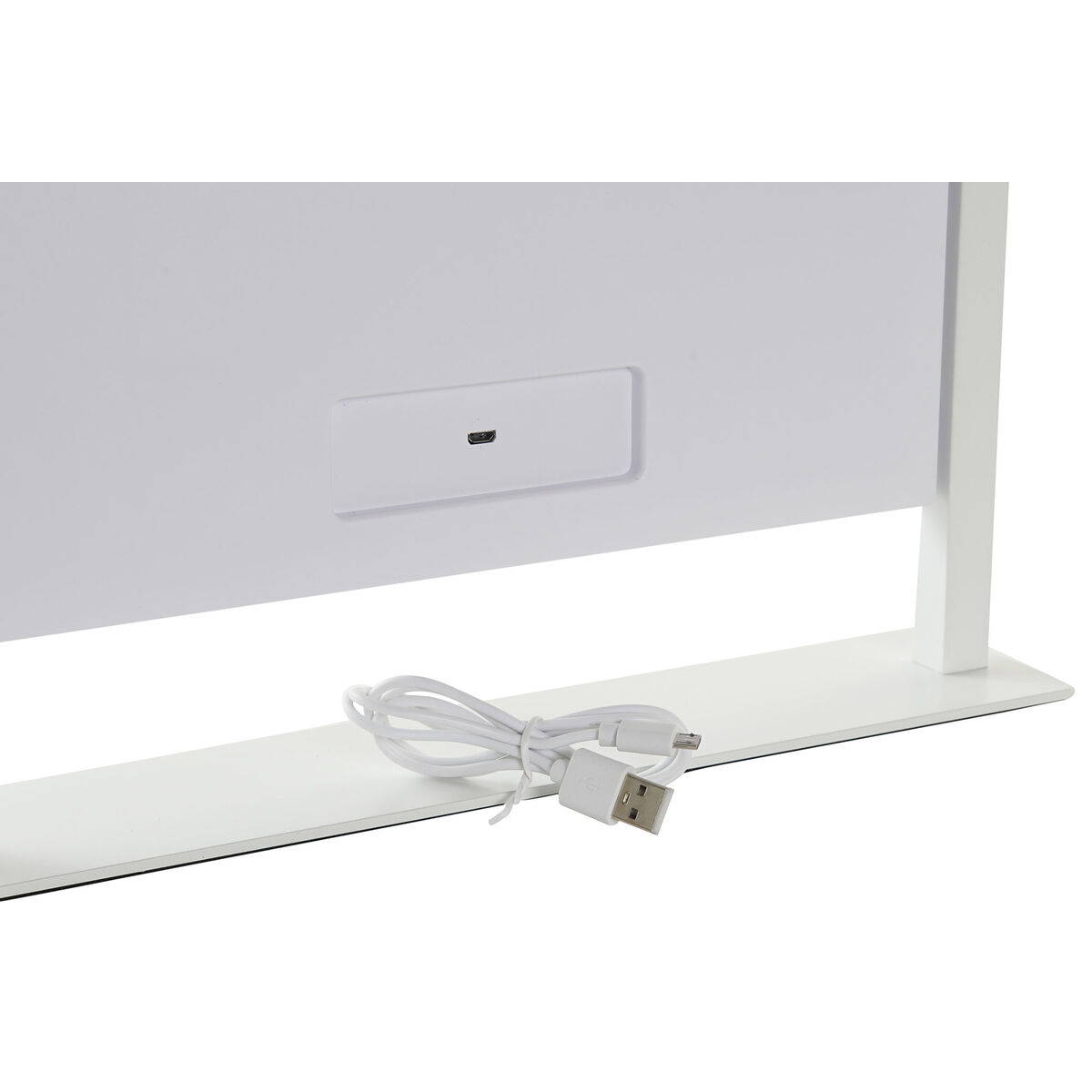 Bordsspegel med Pekskärm och LED-ljus DKD Home Decor Metall Vit (35 x 2 x 45 cm) - 2