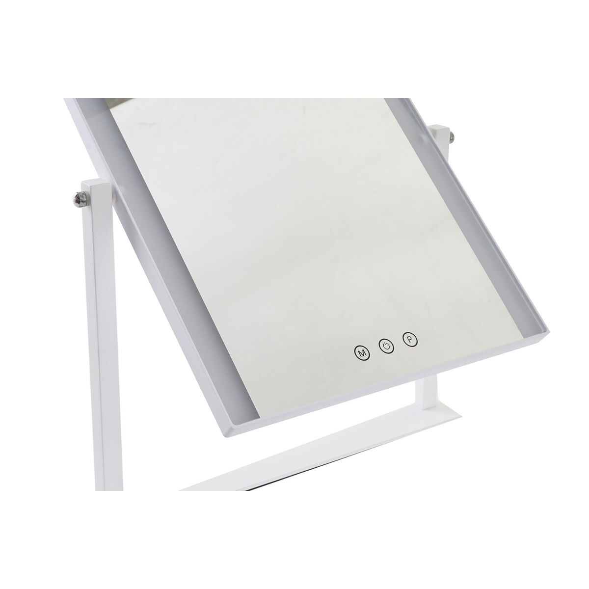 Bordsspegel med Pekskärm och LED-ljus DKD Home Decor Metall Vit (35 x 2 x 45 cm) - 4