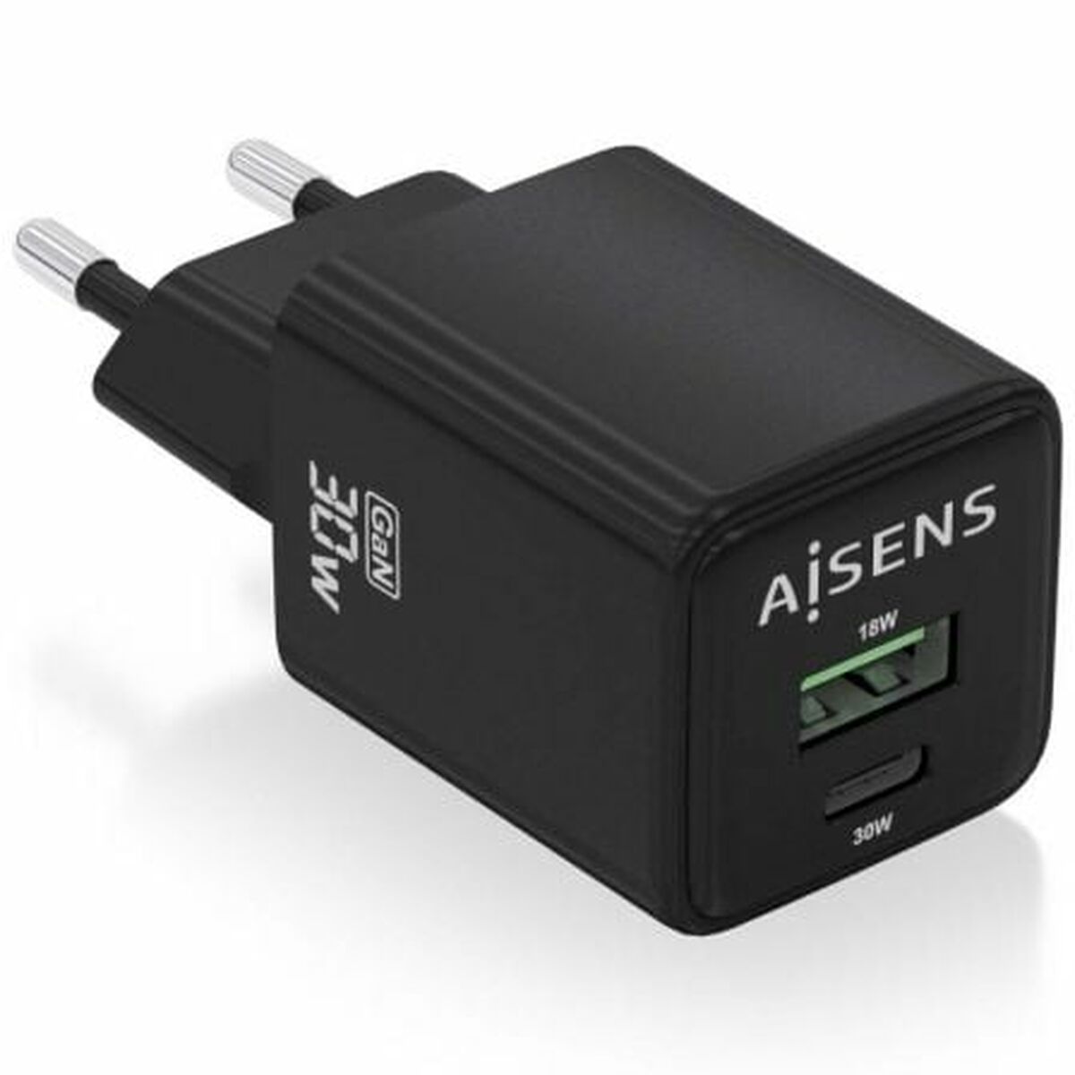 Väggladdare Aisens ASCH-30W2P038-BK Svart Multicolour 33 W (1 antal)