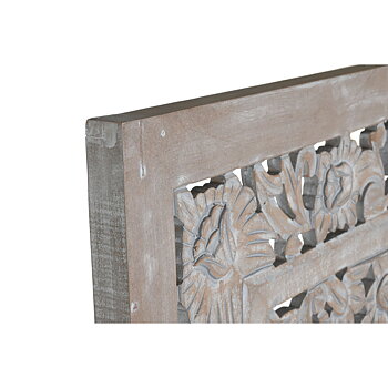 Sänggavel Home ESPRIT Grå Trä MDF 180 x 3,5 x 180 cm