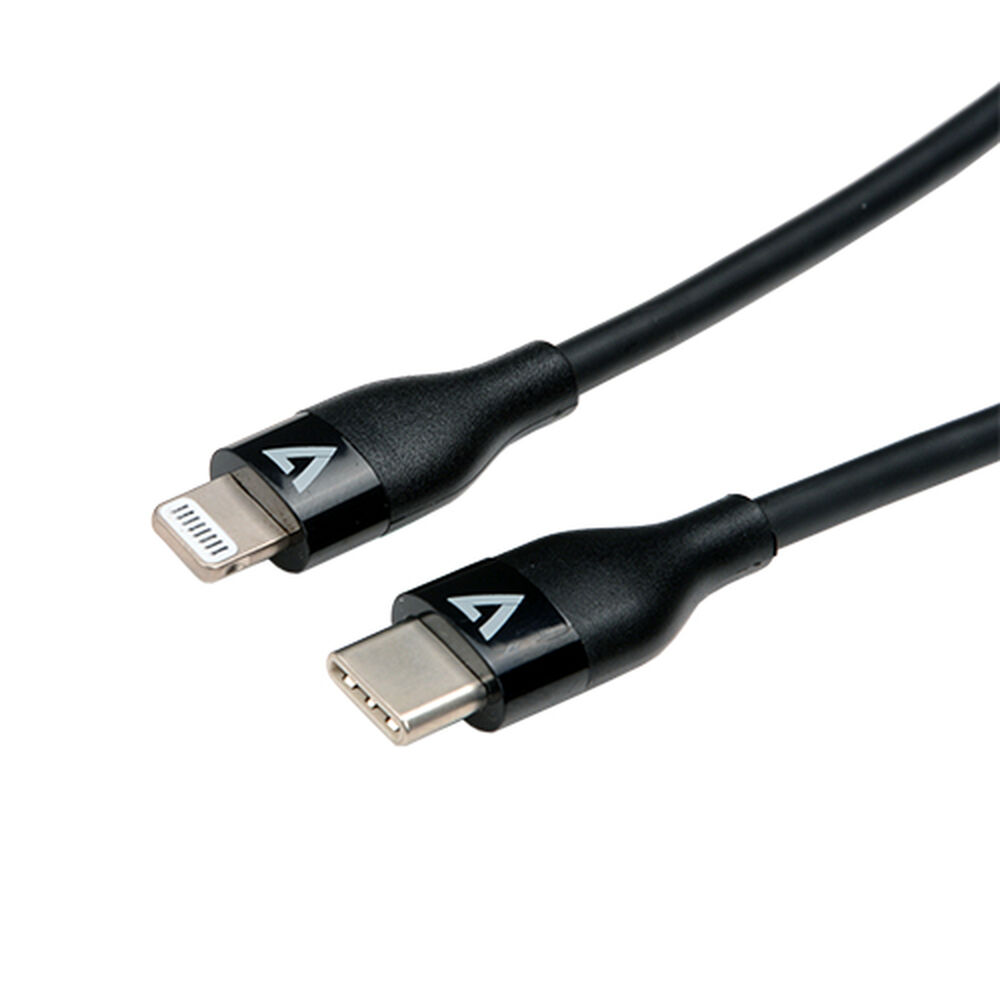 Kabel USB-C till Lightning V7 V7USBCLGT-1M Svart 1 m (1 antal)