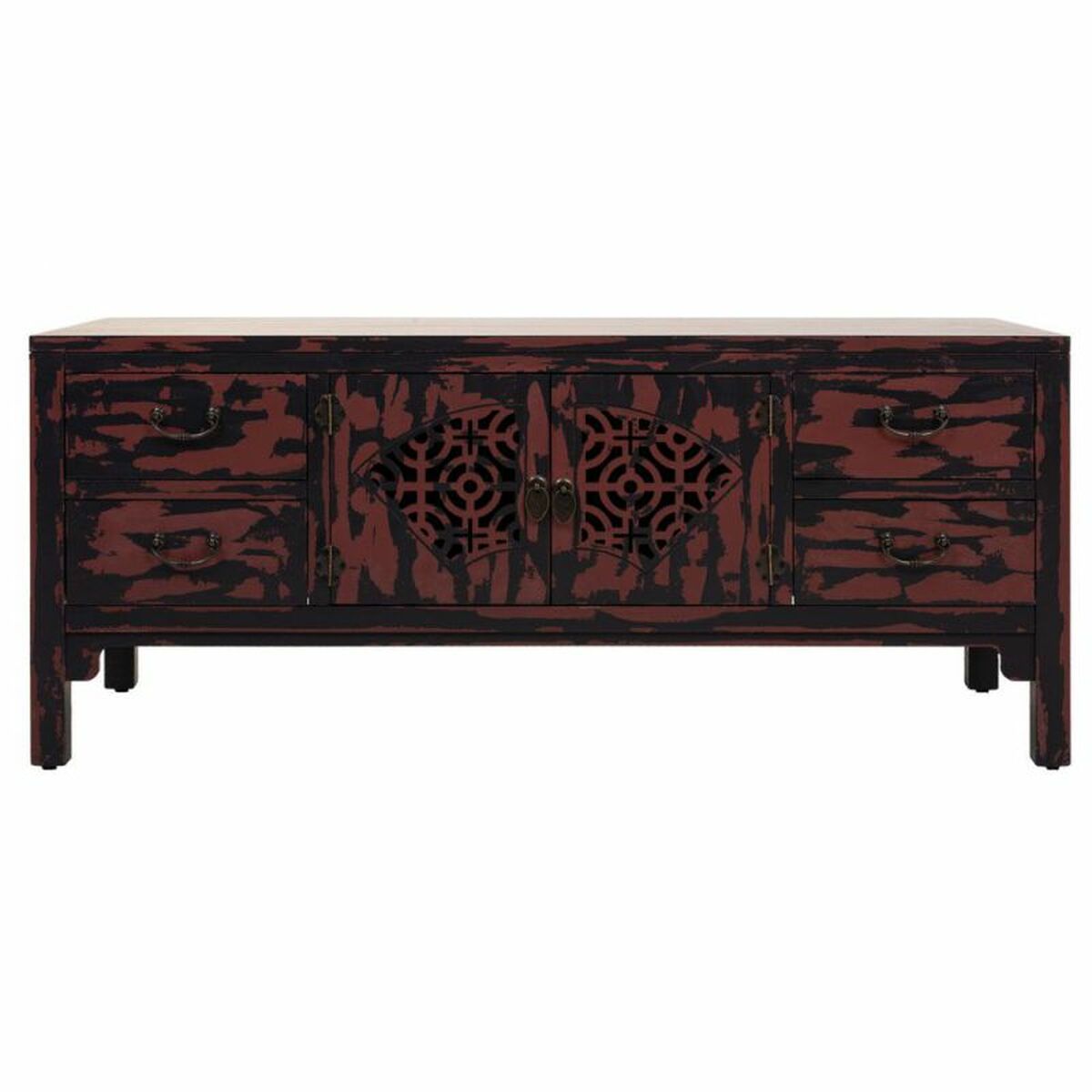 Avlastningsmöbler Alexandra House Living Röd Granträ Trä MDF 40 x 50 x 120 cm - 3
