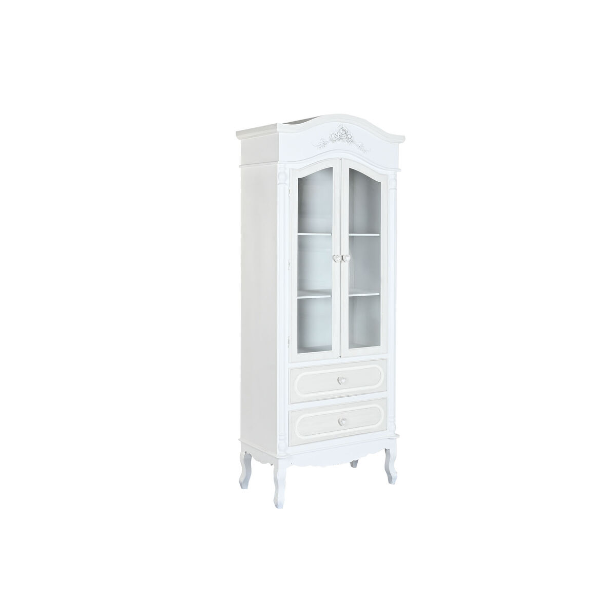 Visningsställ Home ESPRIT Vit Trä Glas 76 x 39 x 193 cm