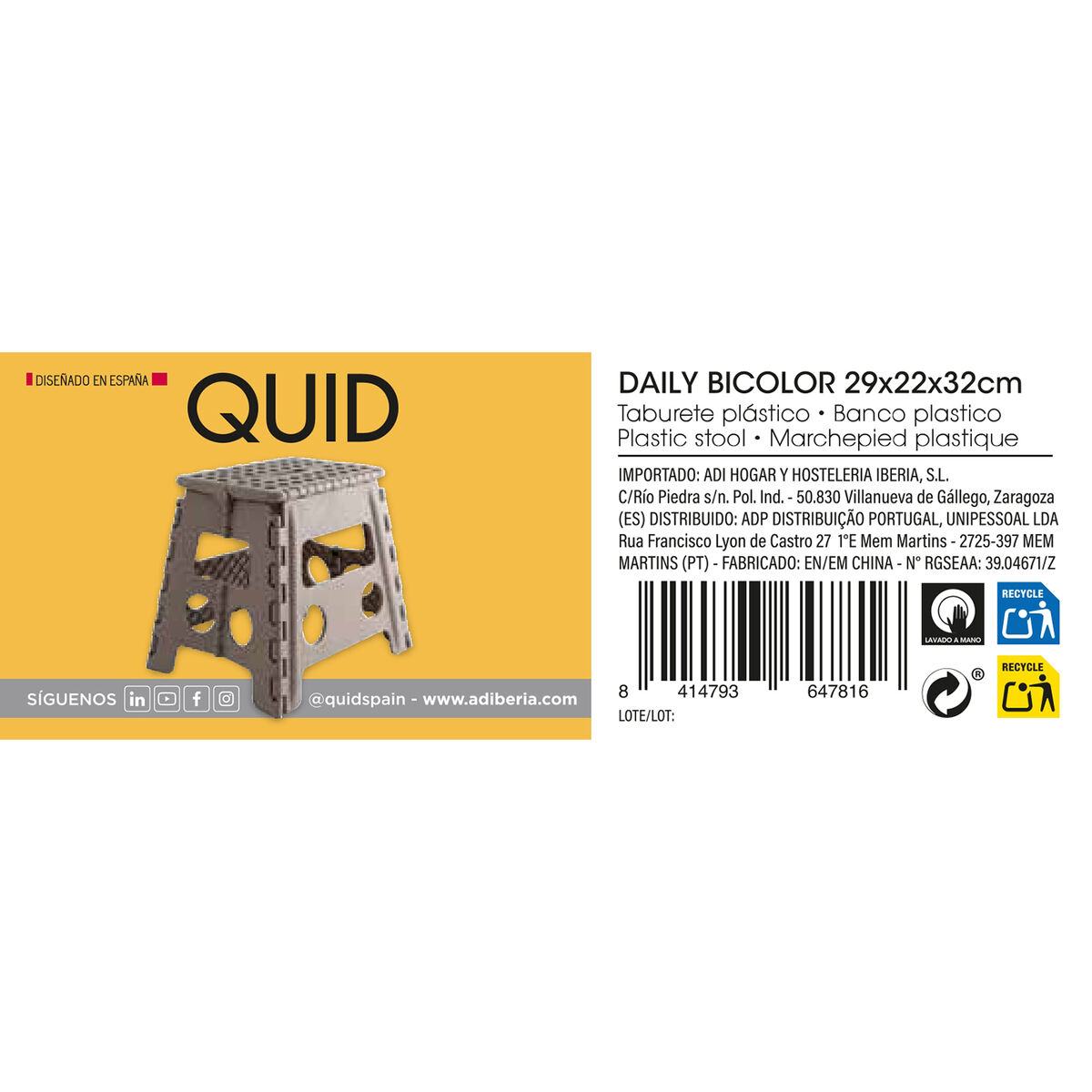 Sittpall Quid Daily Plast (29 x 22 x 32 cm) - 5