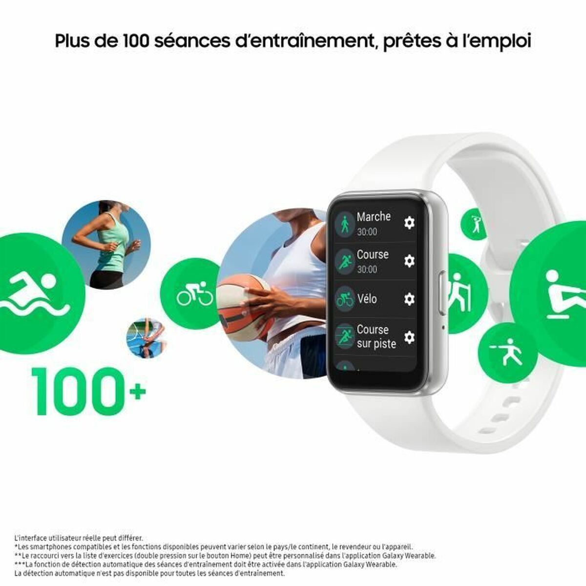 Aktivitetsarmband Samsung Galaxy Fit3 Vit Silvrig 1,6" - 4
