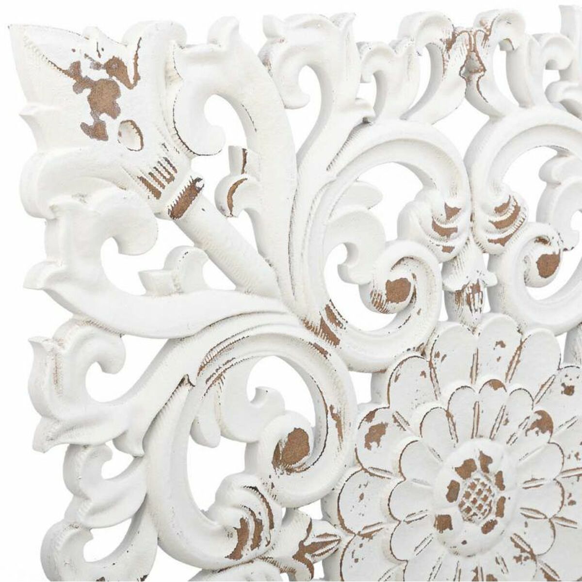 Väggdekoration Alexandra House Living Vit Granträ Trä MDF 1 x 56 x 56 cm - 8