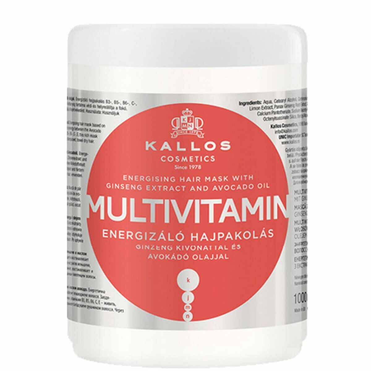 Vårdande hårinpackning Kallos Cosmetics Multivitamin 1 L