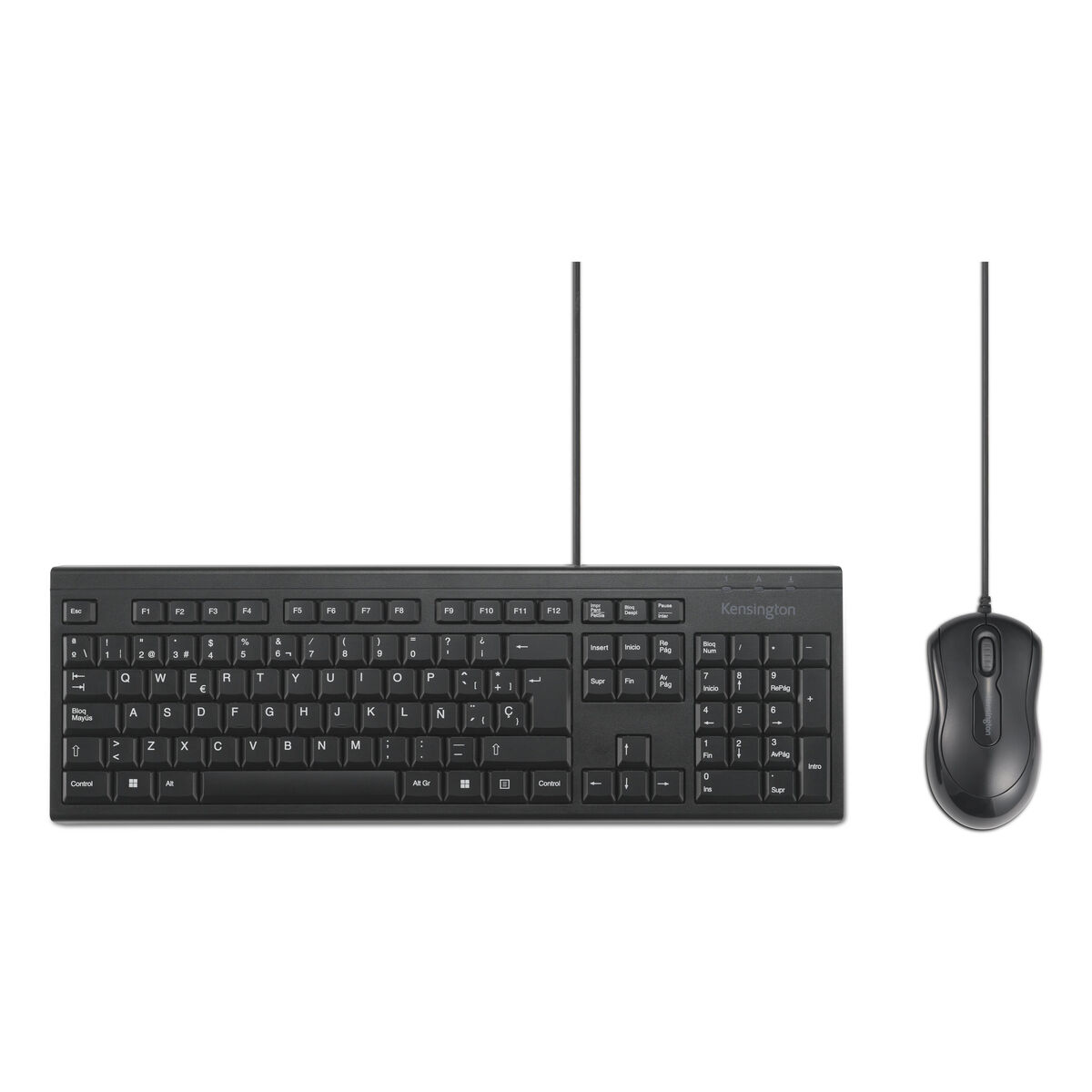 Tangentbord och Mus Kensington KM100 Svart spanska QWERTY - 2