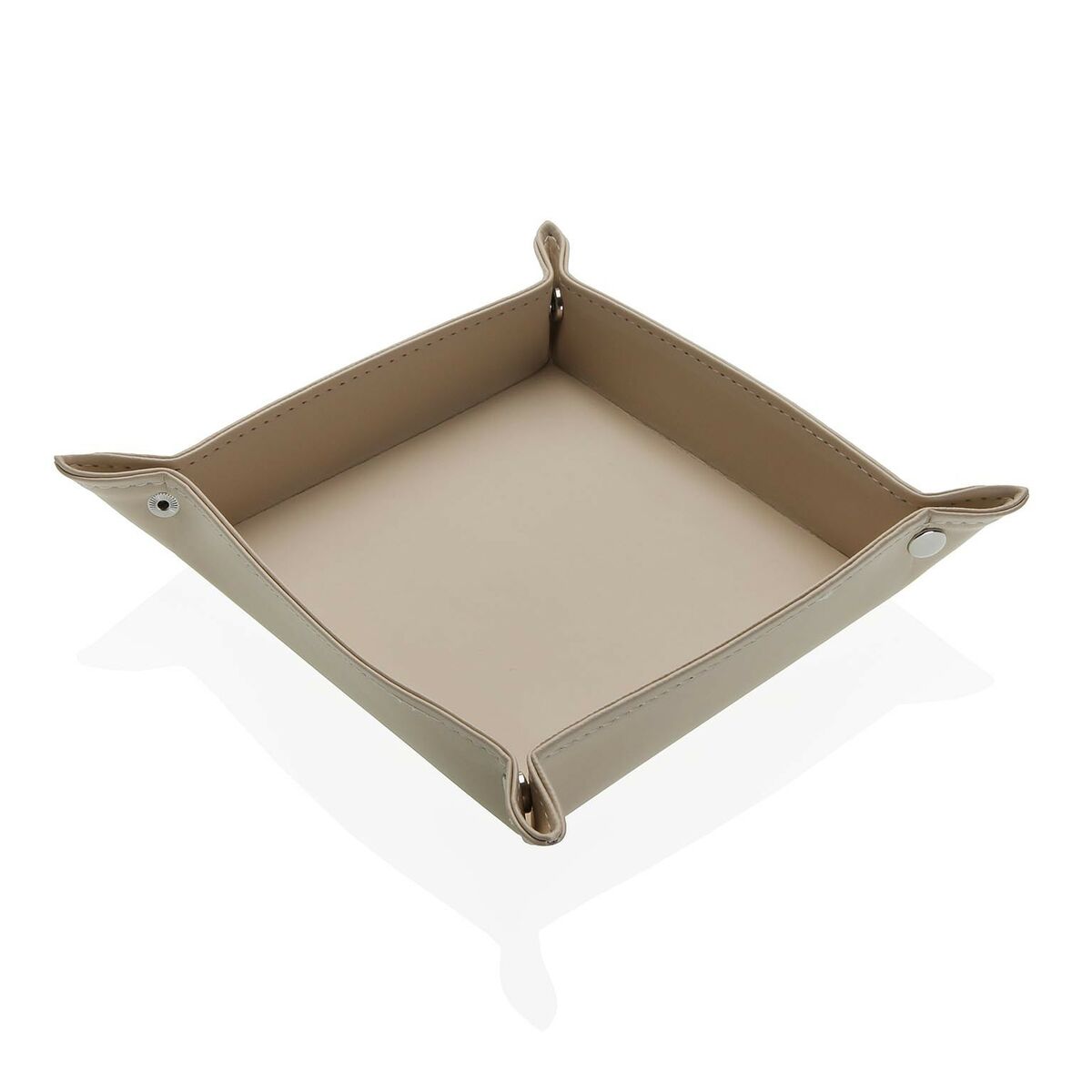 Betjäningsbricka Versa Beige 18 x 3,6 x 18 cm