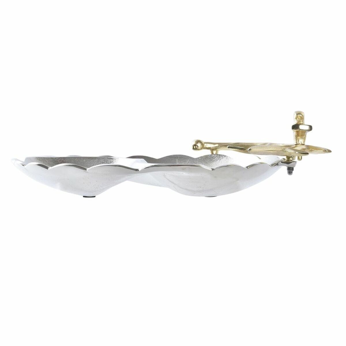 Bordsdekoration DKD Home Decor Silvrig Gyllene Aluminium Fåglar (43 x 39 x 11 cm) - 6