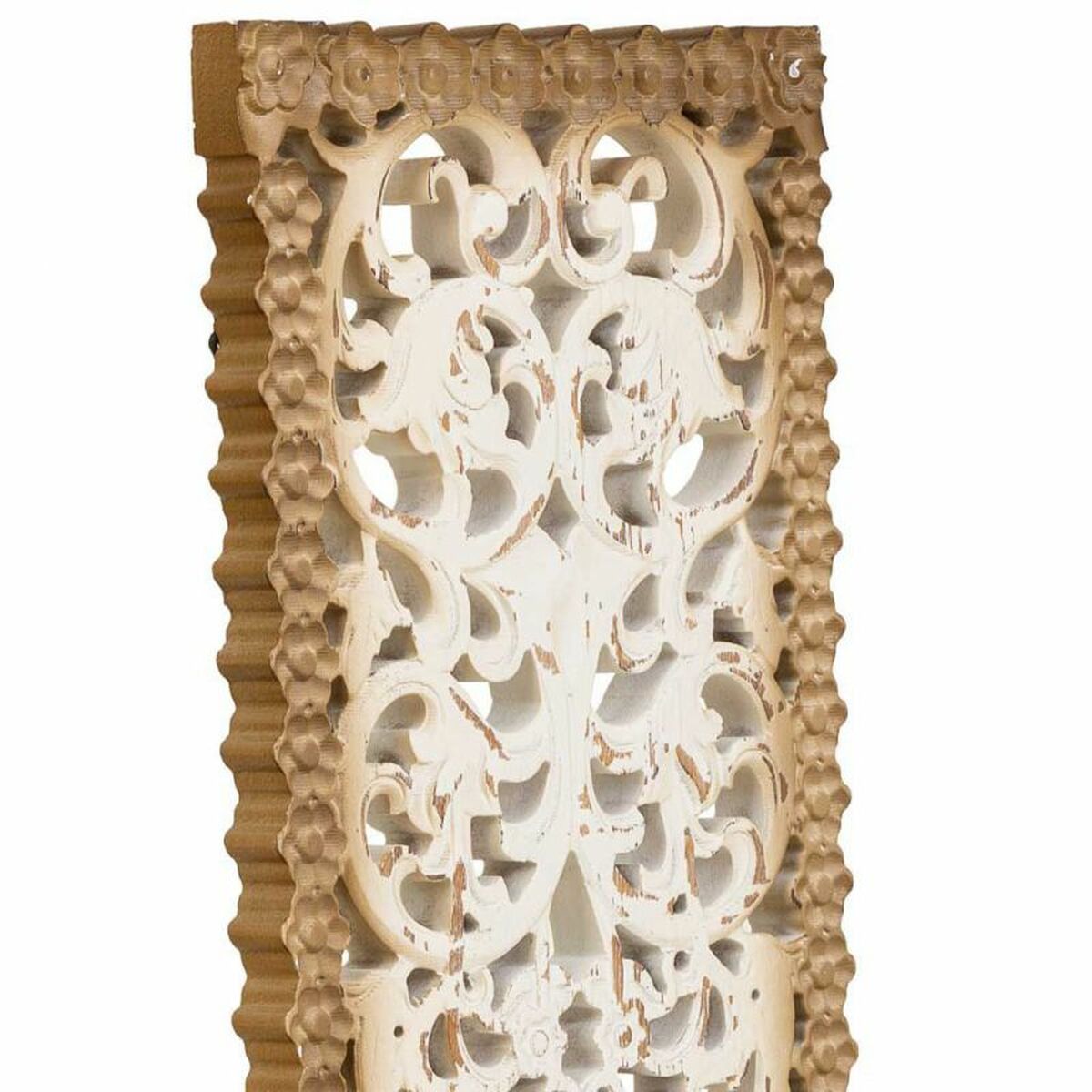 Väggdekoration Alexandra House Living Vit Trä MDF 2 x 108 x 27 cm - 6