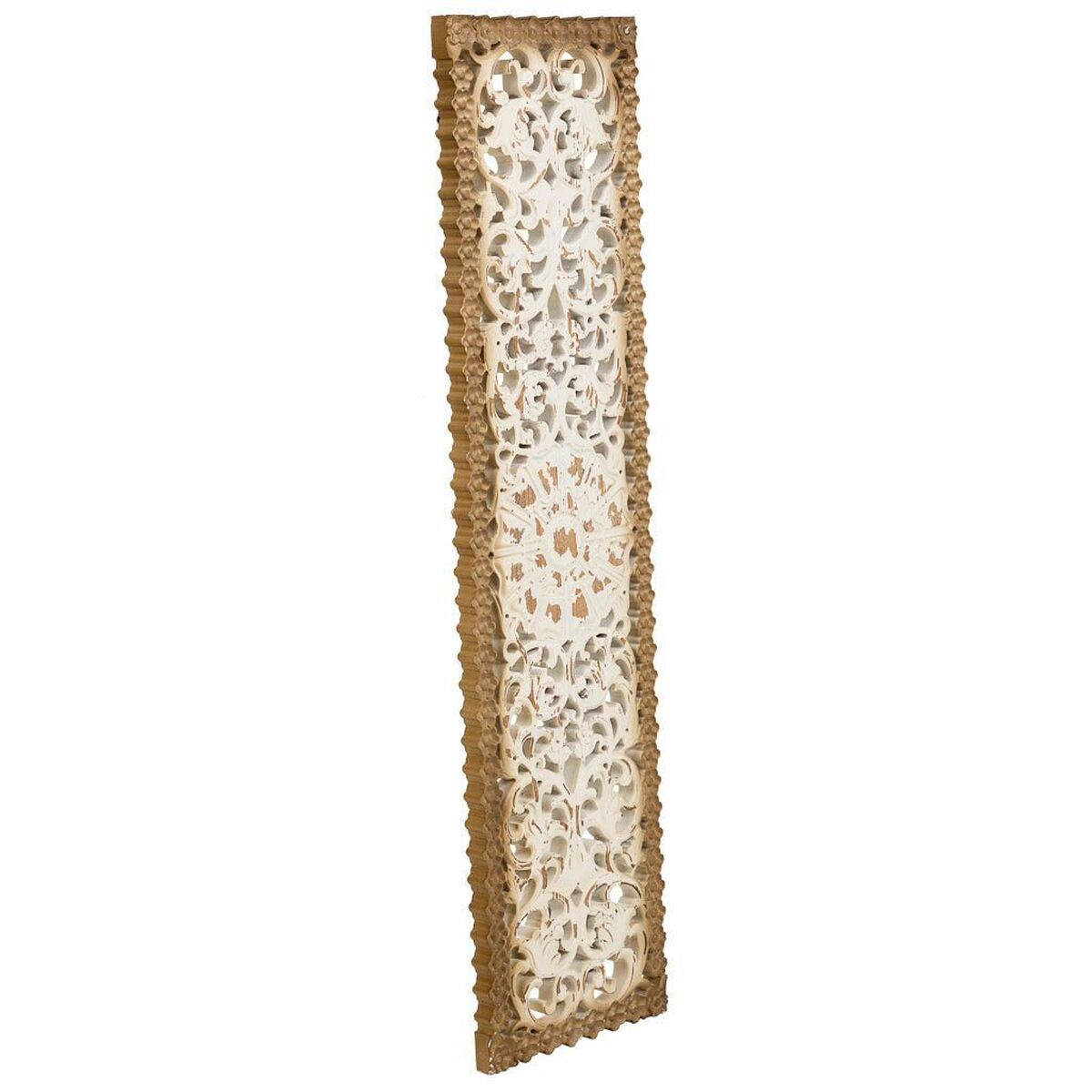 Väggdekoration Alexandra House Living Vit Trä MDF 2 x 108 x 27 cm